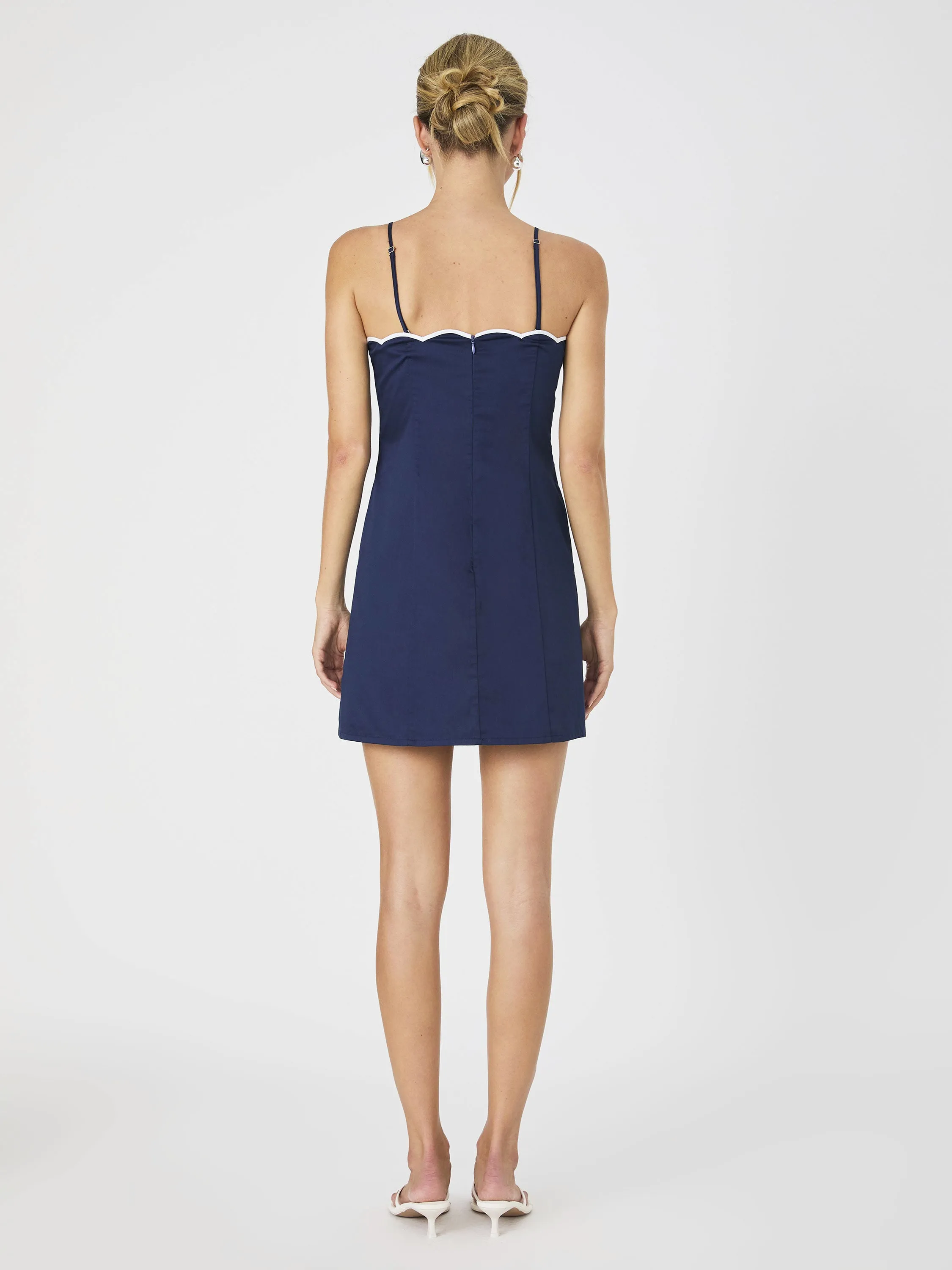 Alexis Cotton Scallop Mini Dress