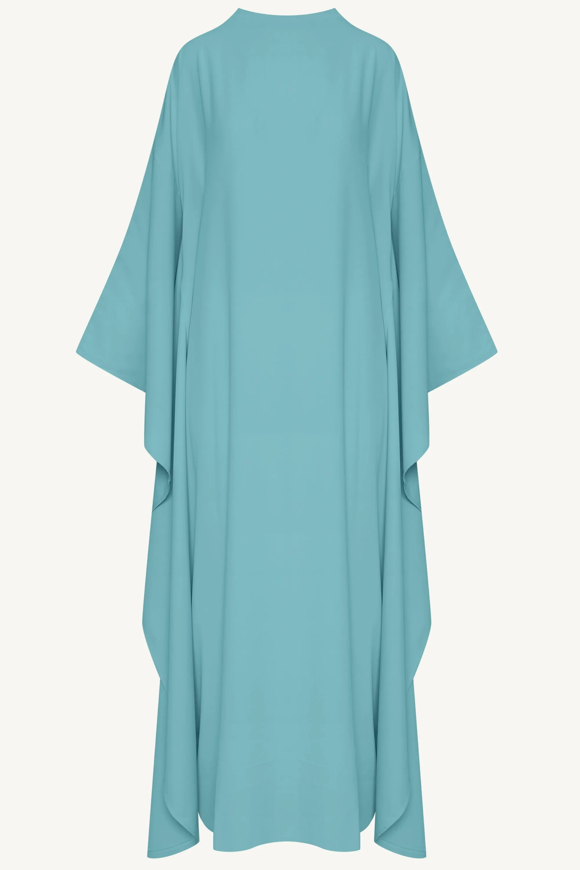 Amira Butterfly Inner Tie Abaya Dress - Mosaic Blue