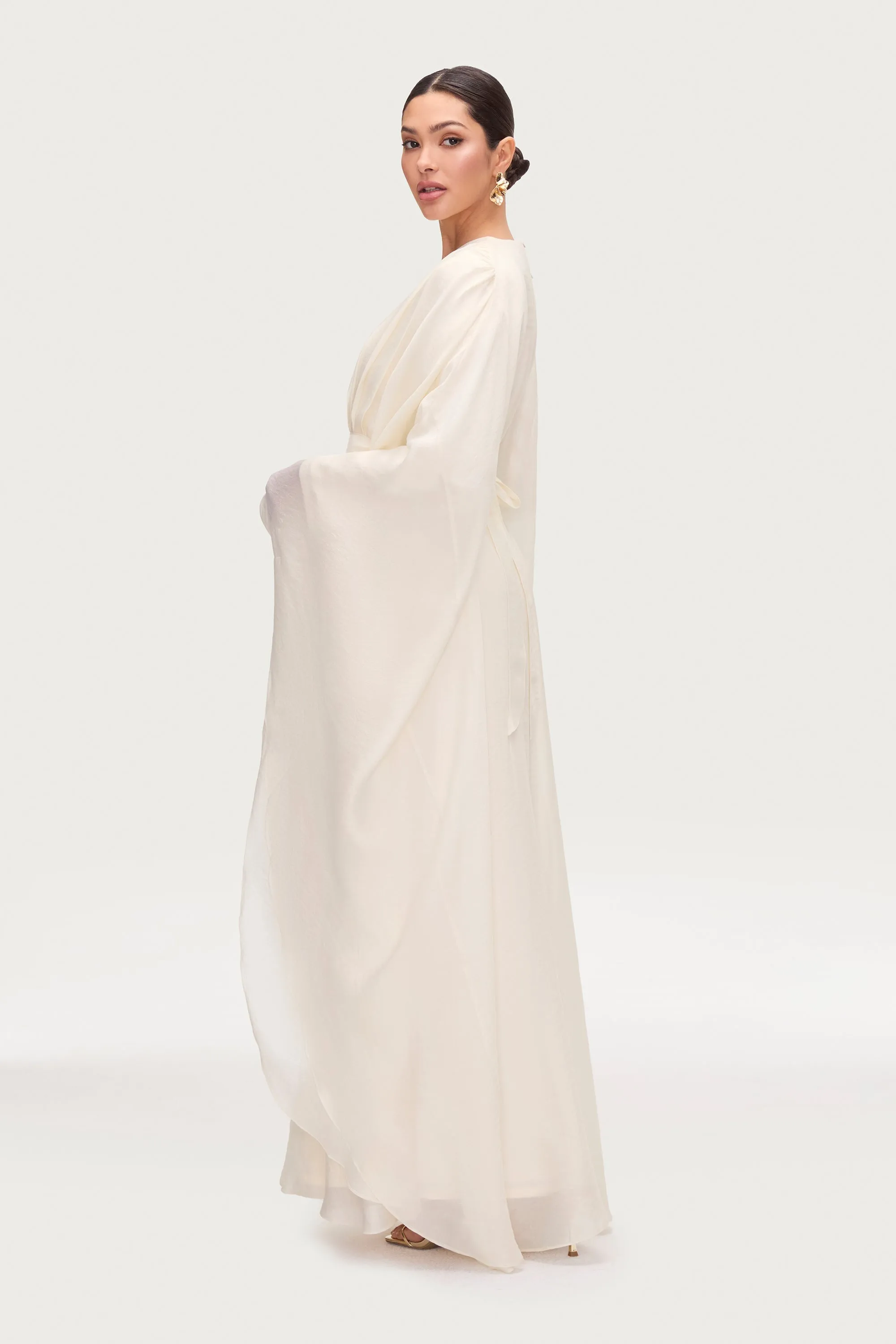 Aura Pleated Maxi Dress - Moonbeam