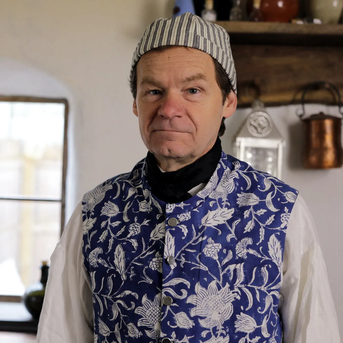 Block Printed 1750's Waistcoat