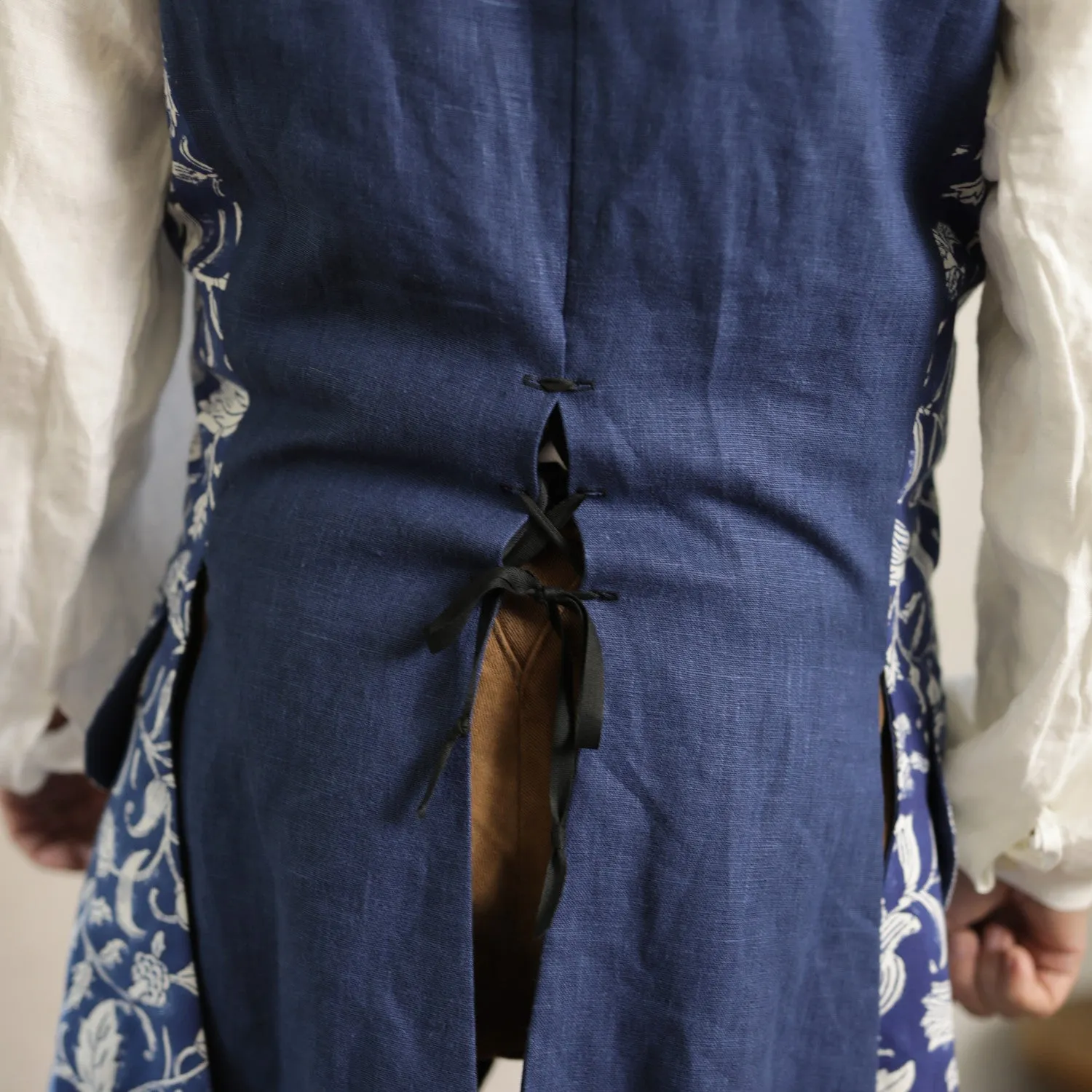 Block Printed 1750's Waistcoat