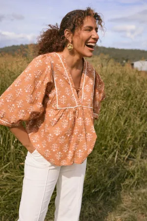 Cairo Boho Blouse in Millefiori