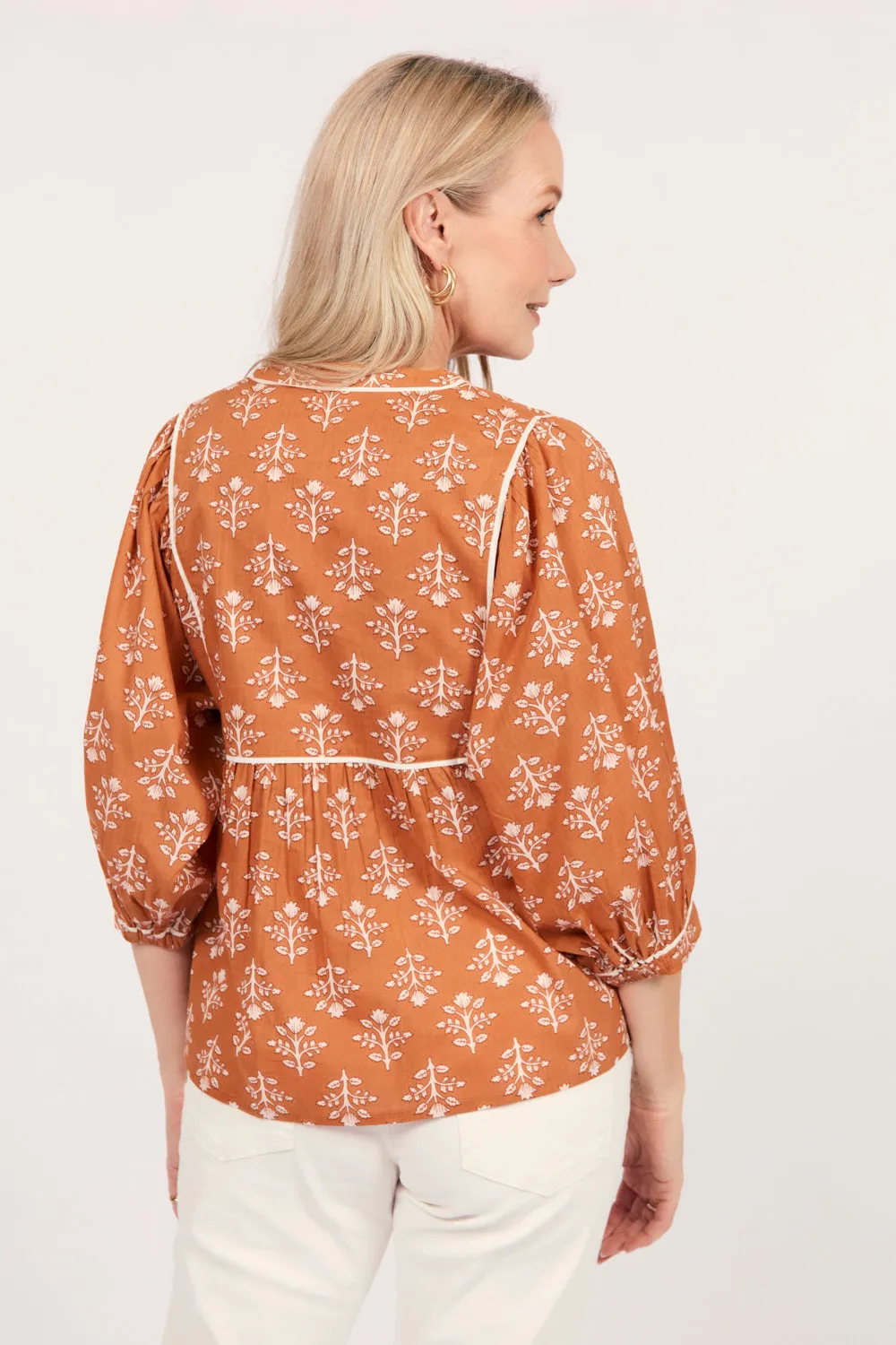 Cairo Boho Blouse in Millefiori