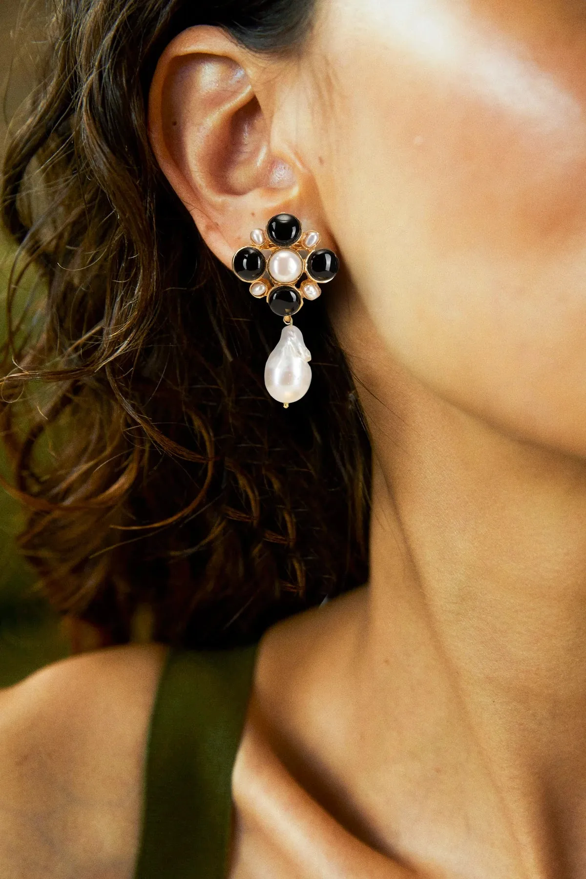 Christie Nicolaides Margot Earrings - Black