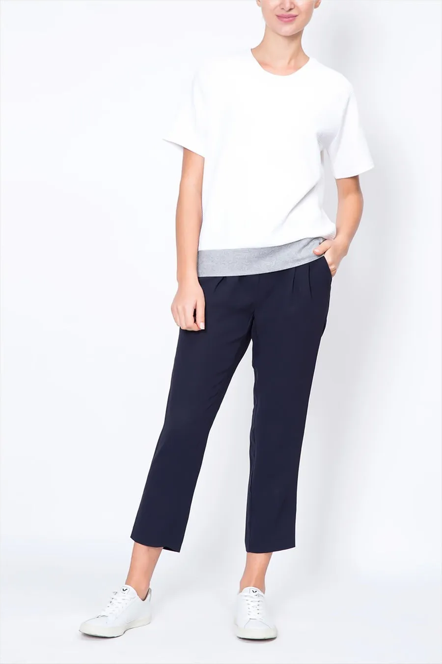 Contrast Panel T-shirt