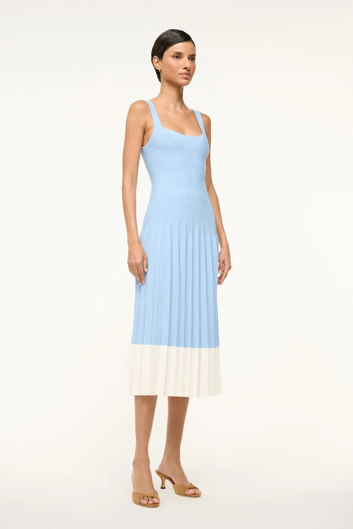 ELLISON DRESS | CLEAR BLUE WHITE