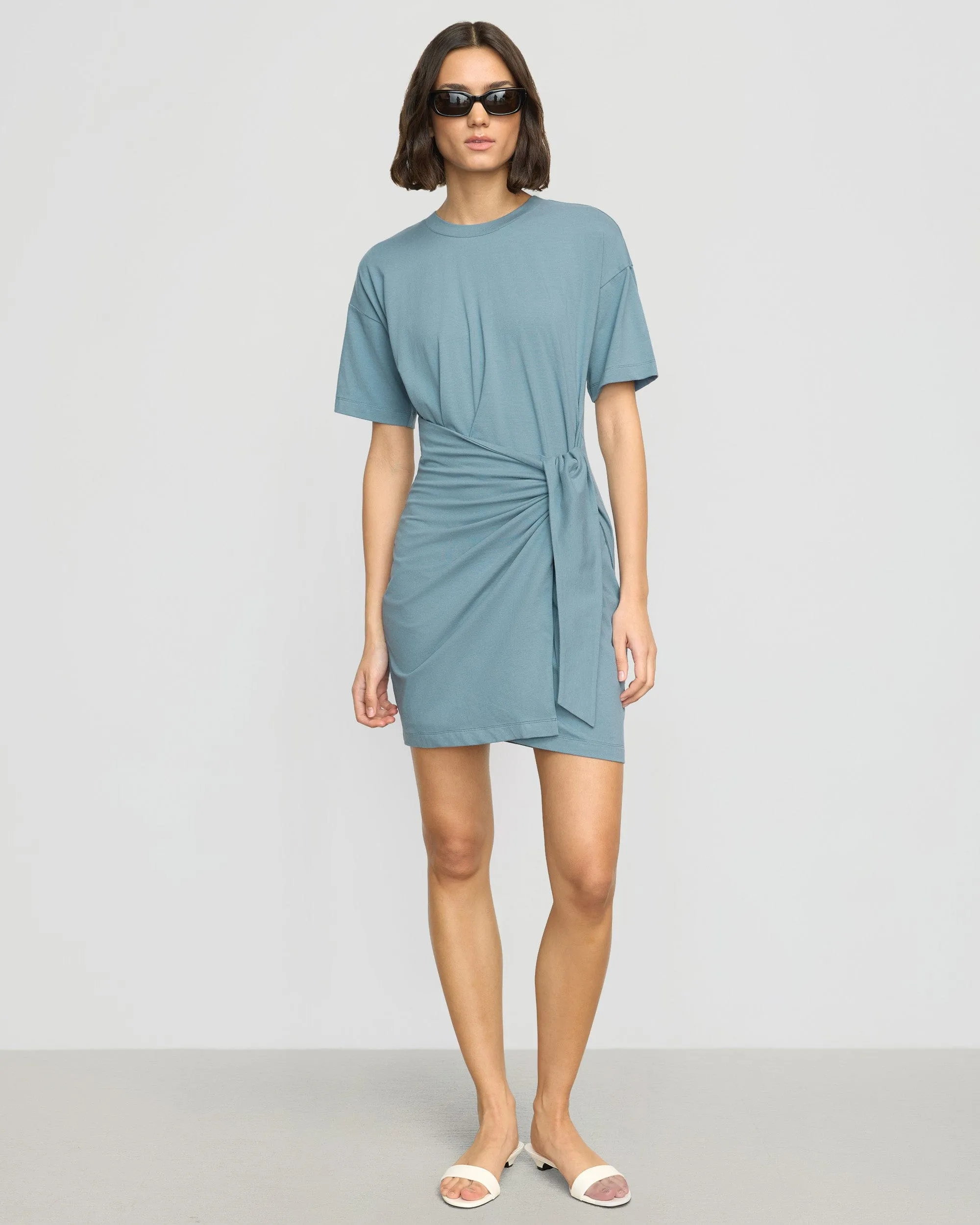 Fallon Organic Cotton T-Shirt Wrap Dress