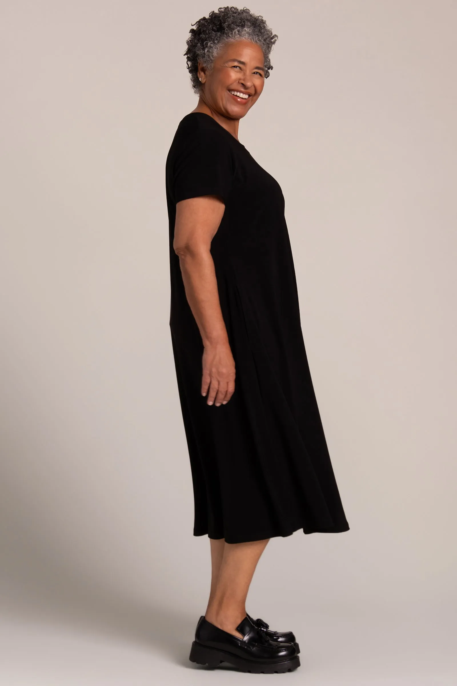 Fit & Flare Dress | Black