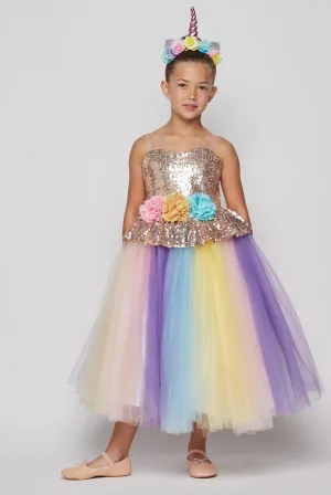 Flower Girls Dress Up Unicorn Tutu