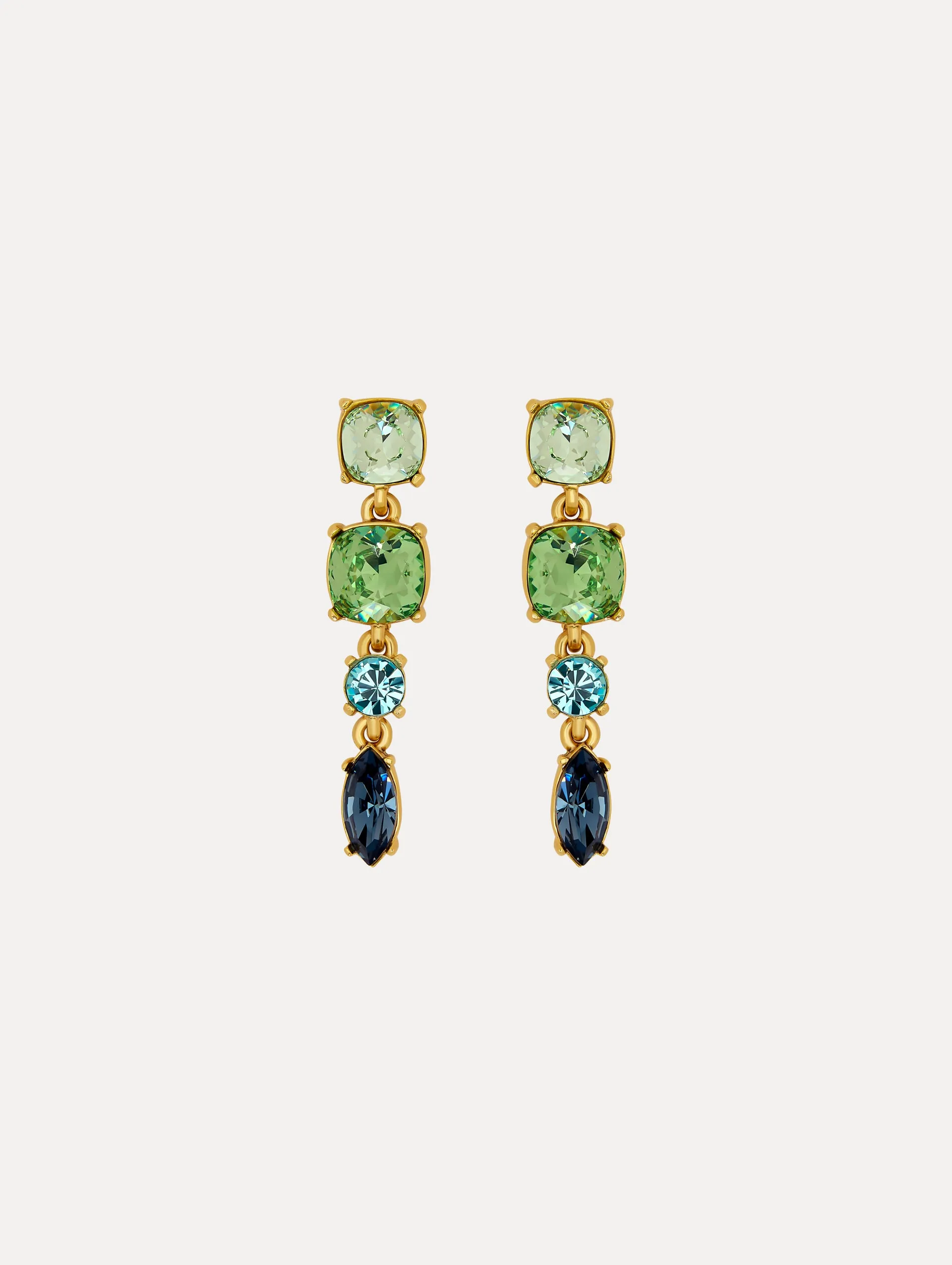 Four-Tier Drop Earrings