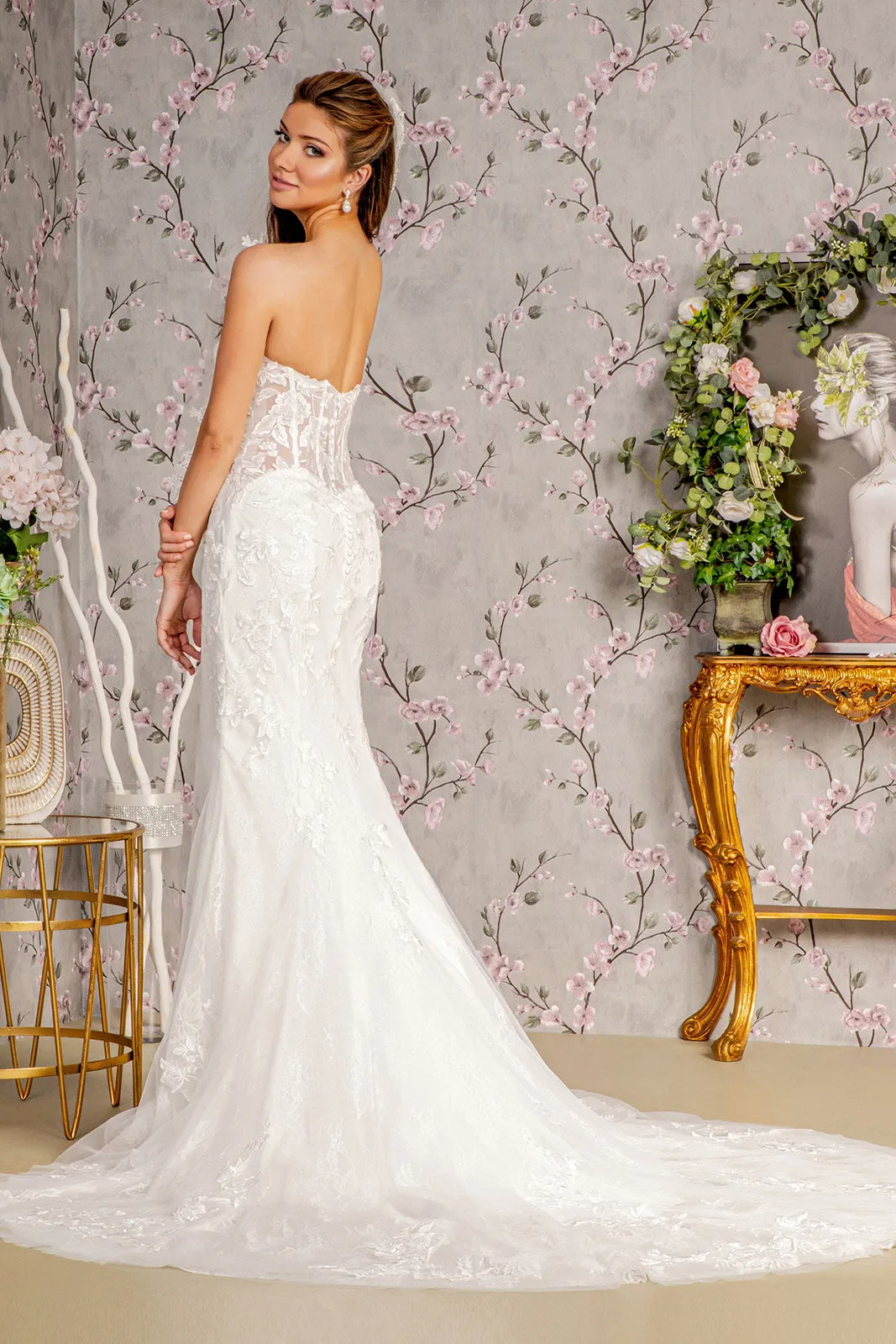 Glitter Mermaid Long Wedding Gown
