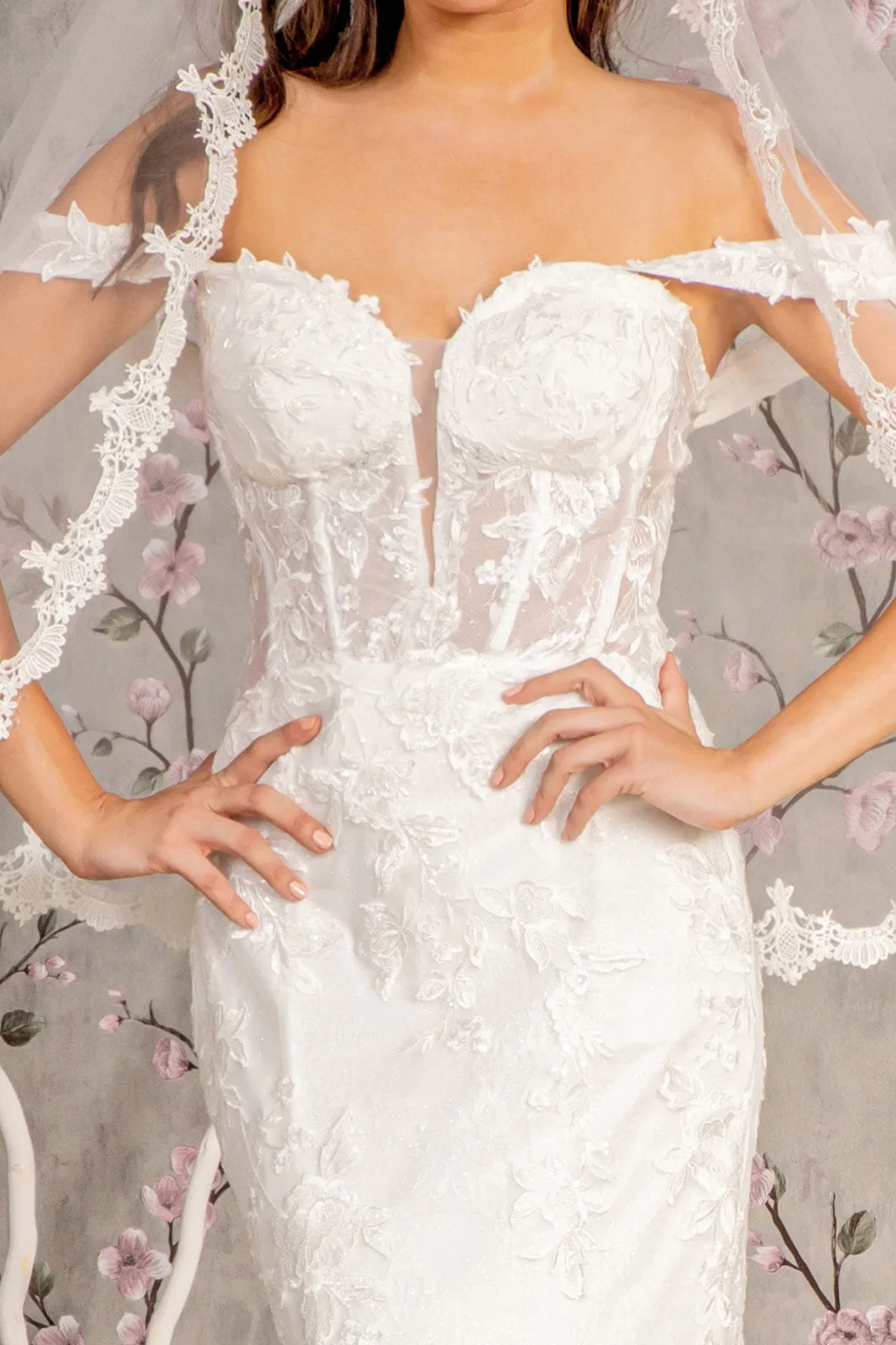 Glitter Mermaid Long Wedding Gown