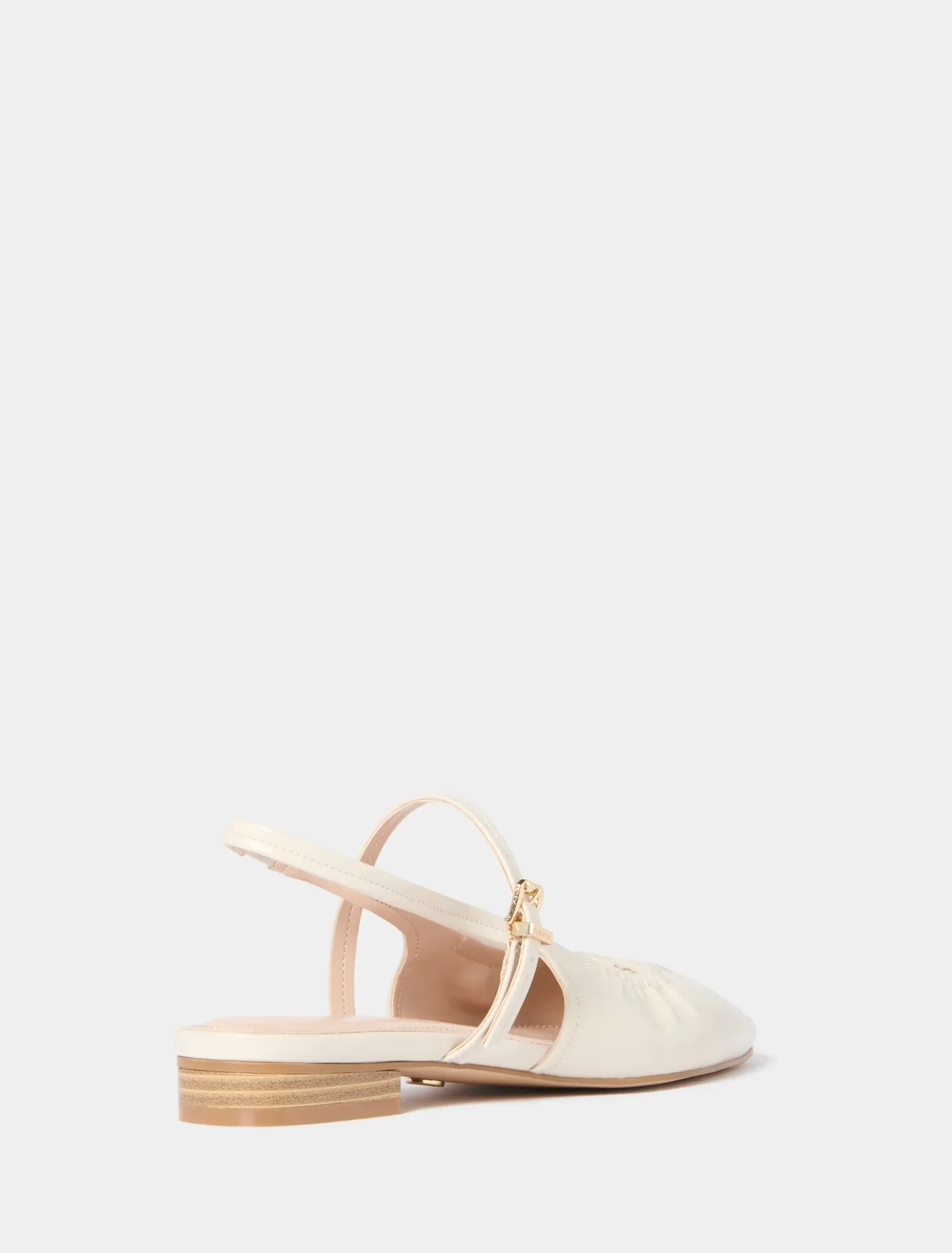 Harper Scrunch Detail Mary Jane Flat Pump