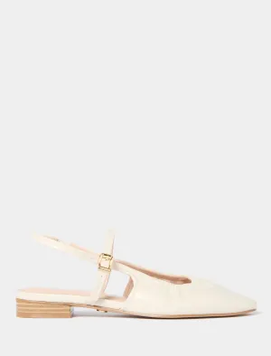 Harper Scrunch Detail Mary Jane Flat Pump