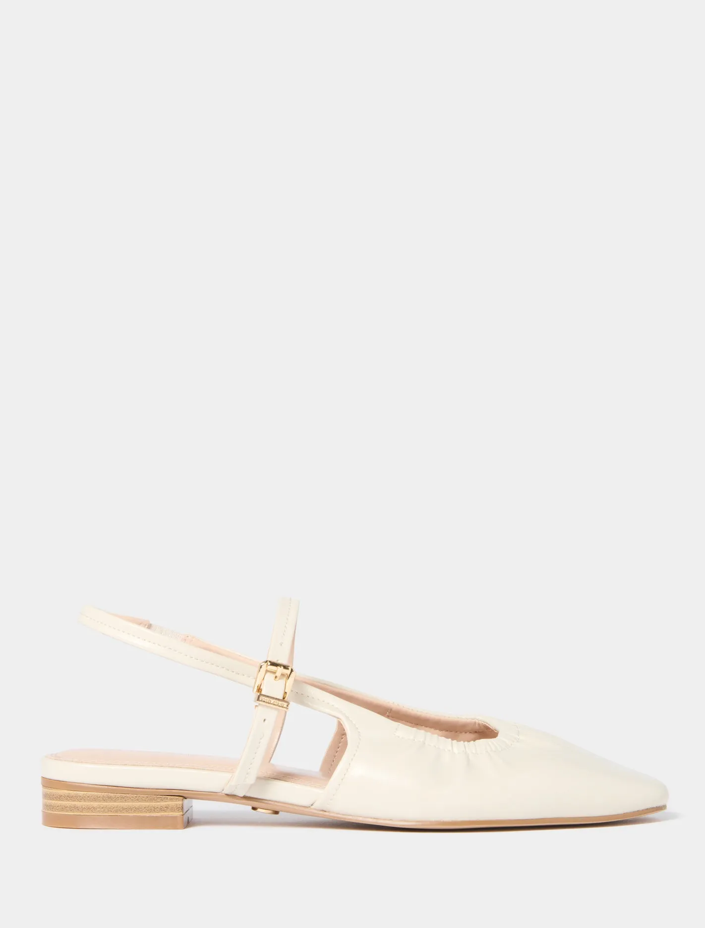 Harper Scrunch Detail Mary Jane Flat Pump