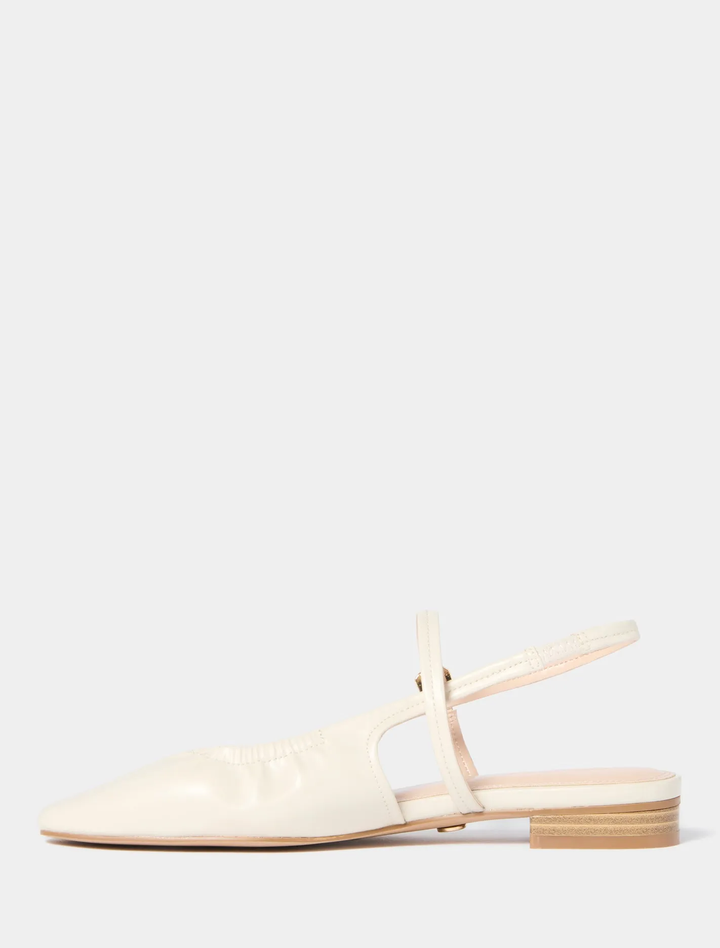 Harper Scrunch Detail Mary Jane Flat Pump