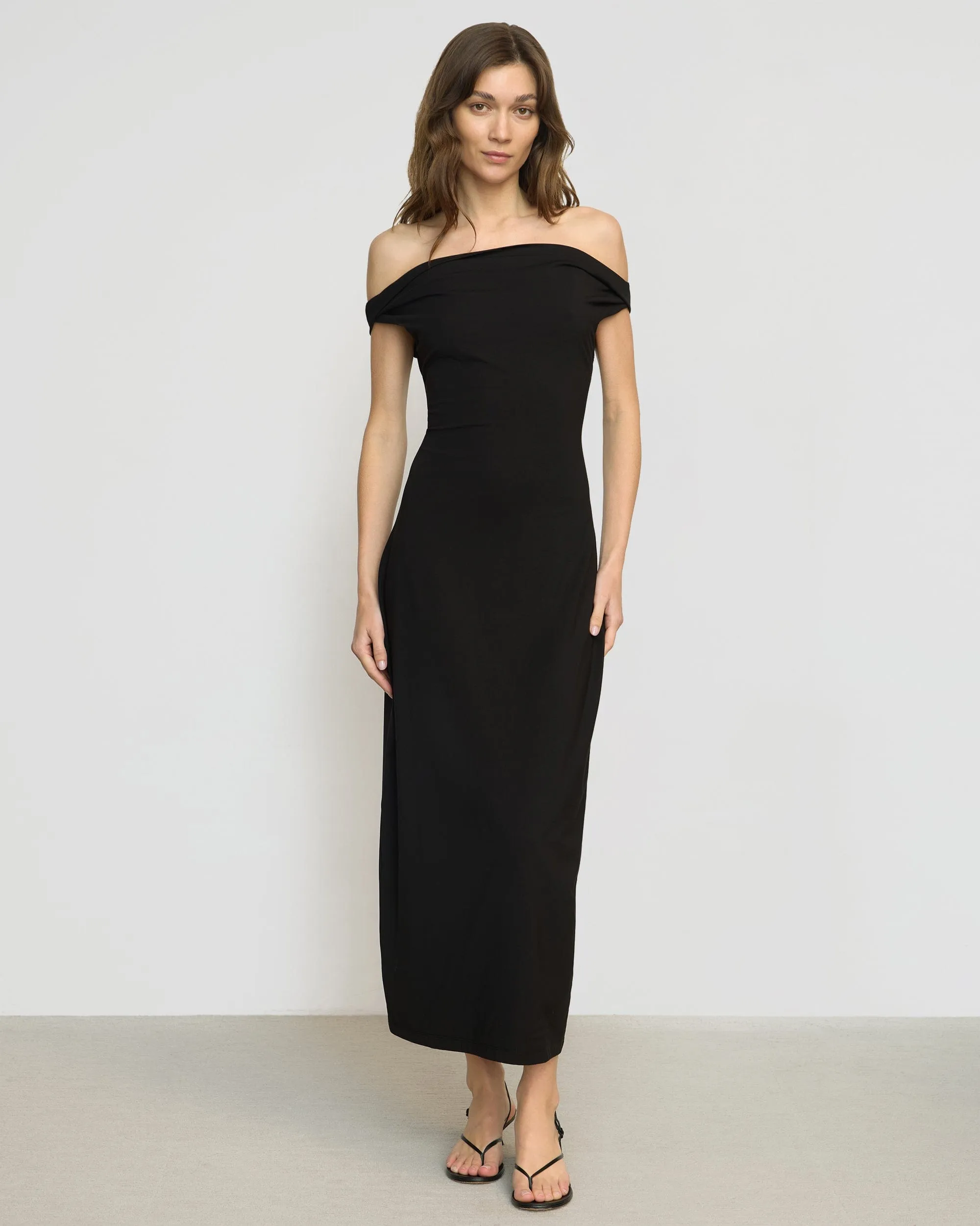 Iryna Asymmetric Off-Shoulder Dress