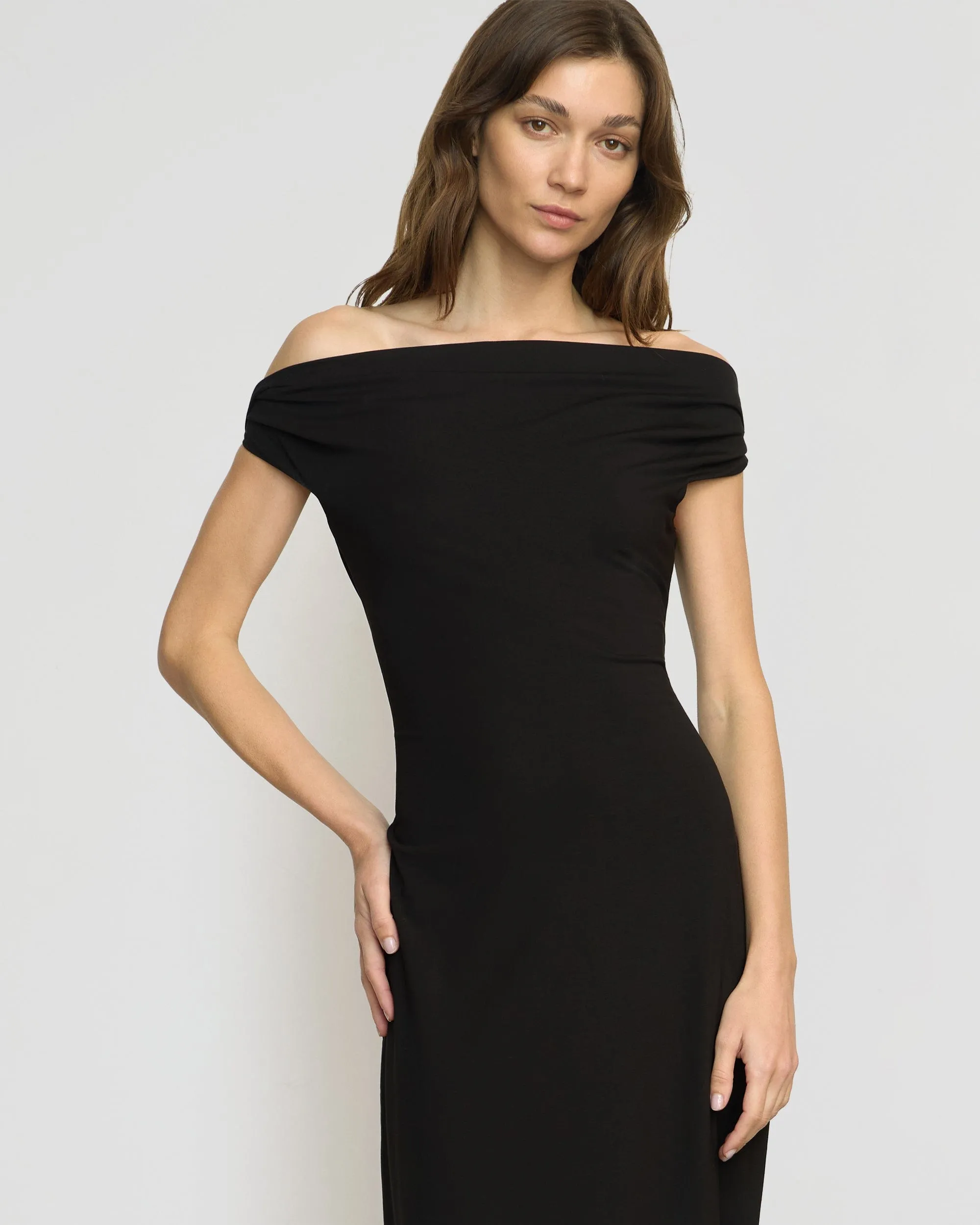 Iryna Asymmetric Off-Shoulder Dress