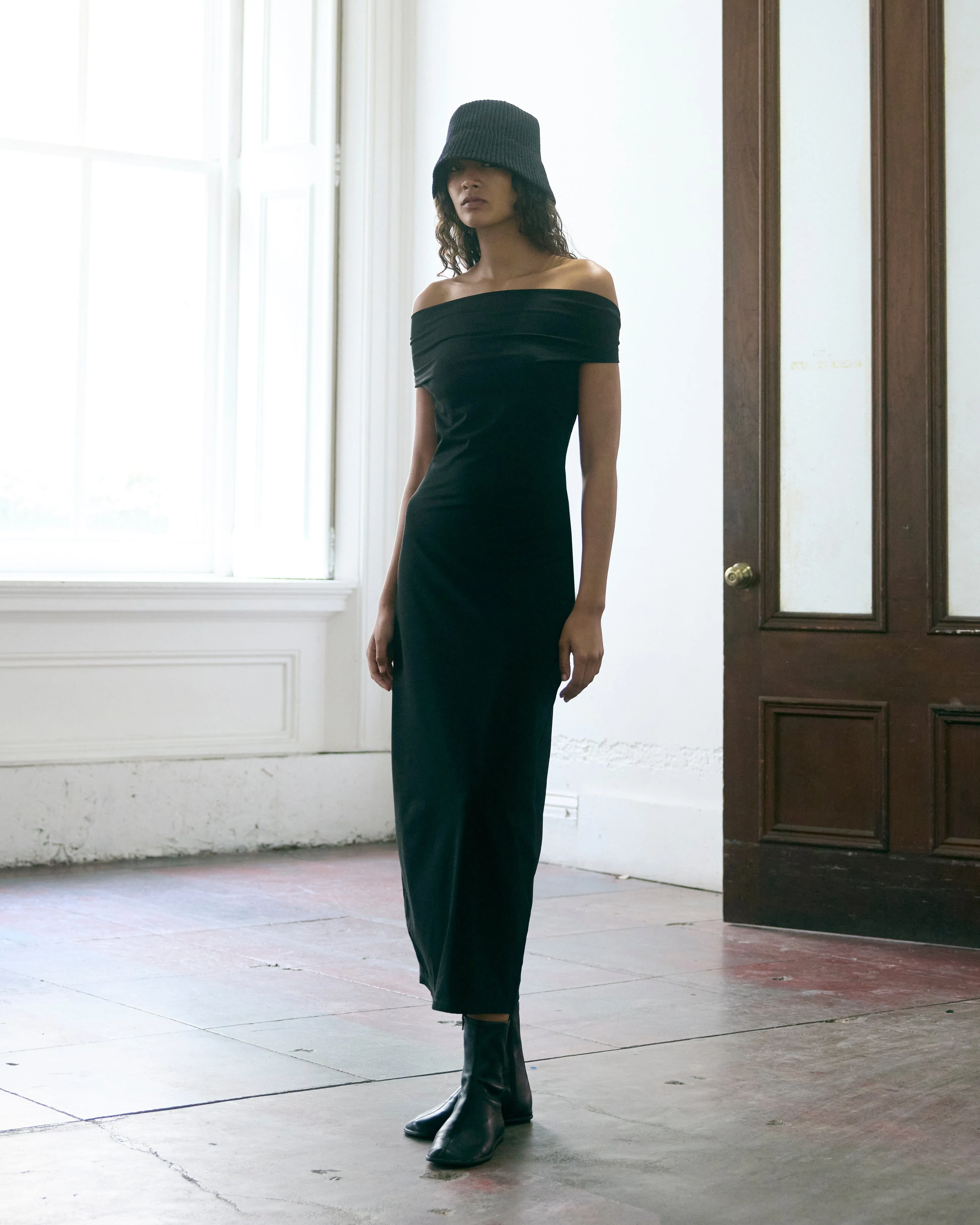 Iryna Asymmetric Off-Shoulder Dress
