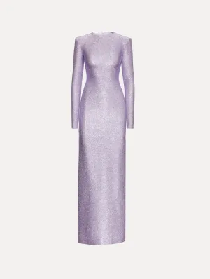 Lamé Column Gown