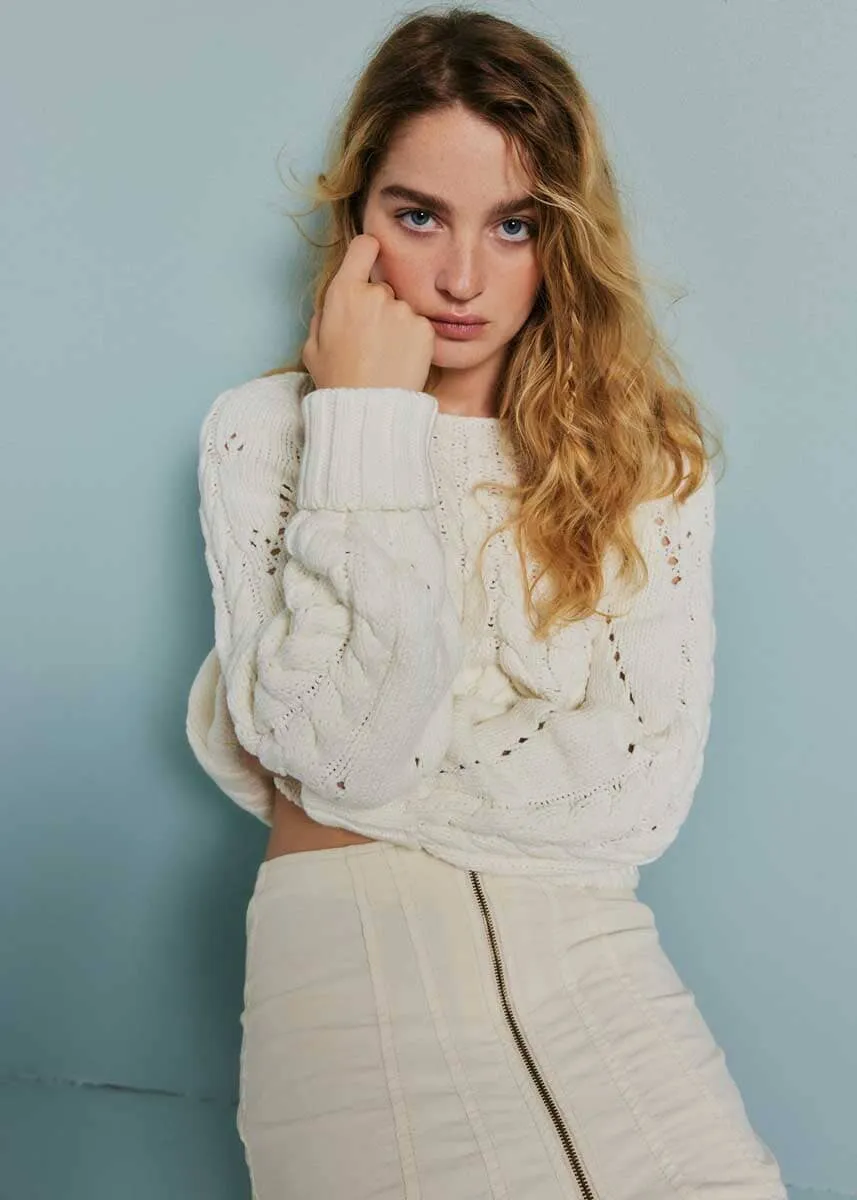 Layla Cord Mini Skirt - Cheesecake
