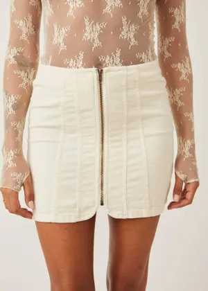 Layla Cord Mini Skirt - Cheesecake