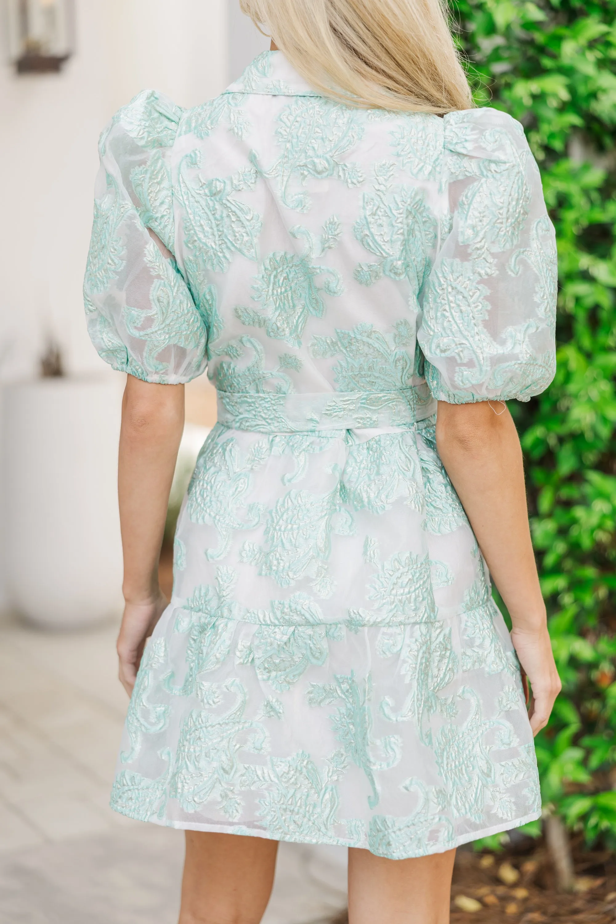 Like Your Style Mint Green Floral Dress