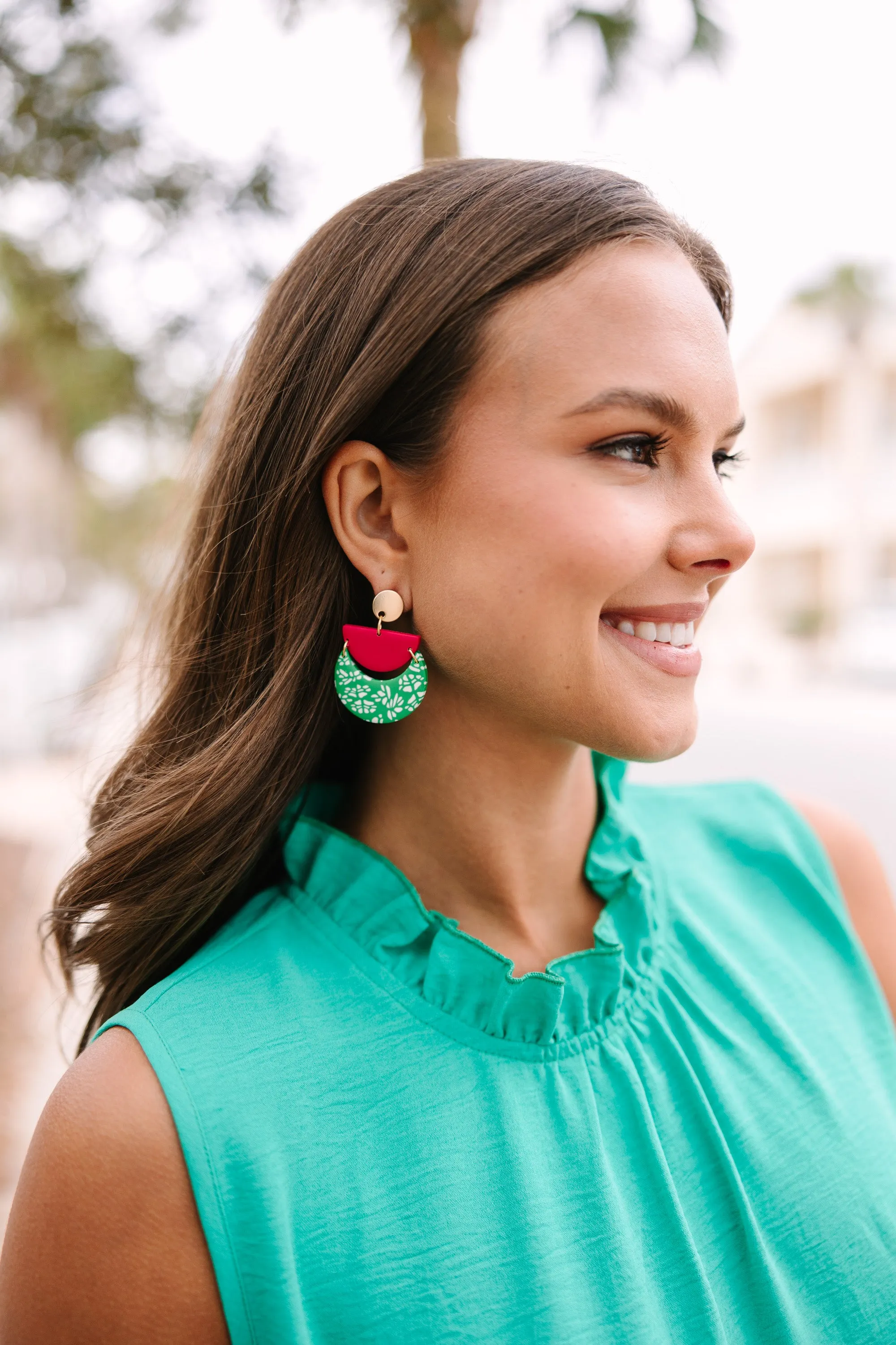 Lost In The Wild Orange Earrings