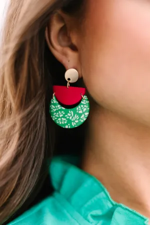 Lost In The Wild Orange Earrings