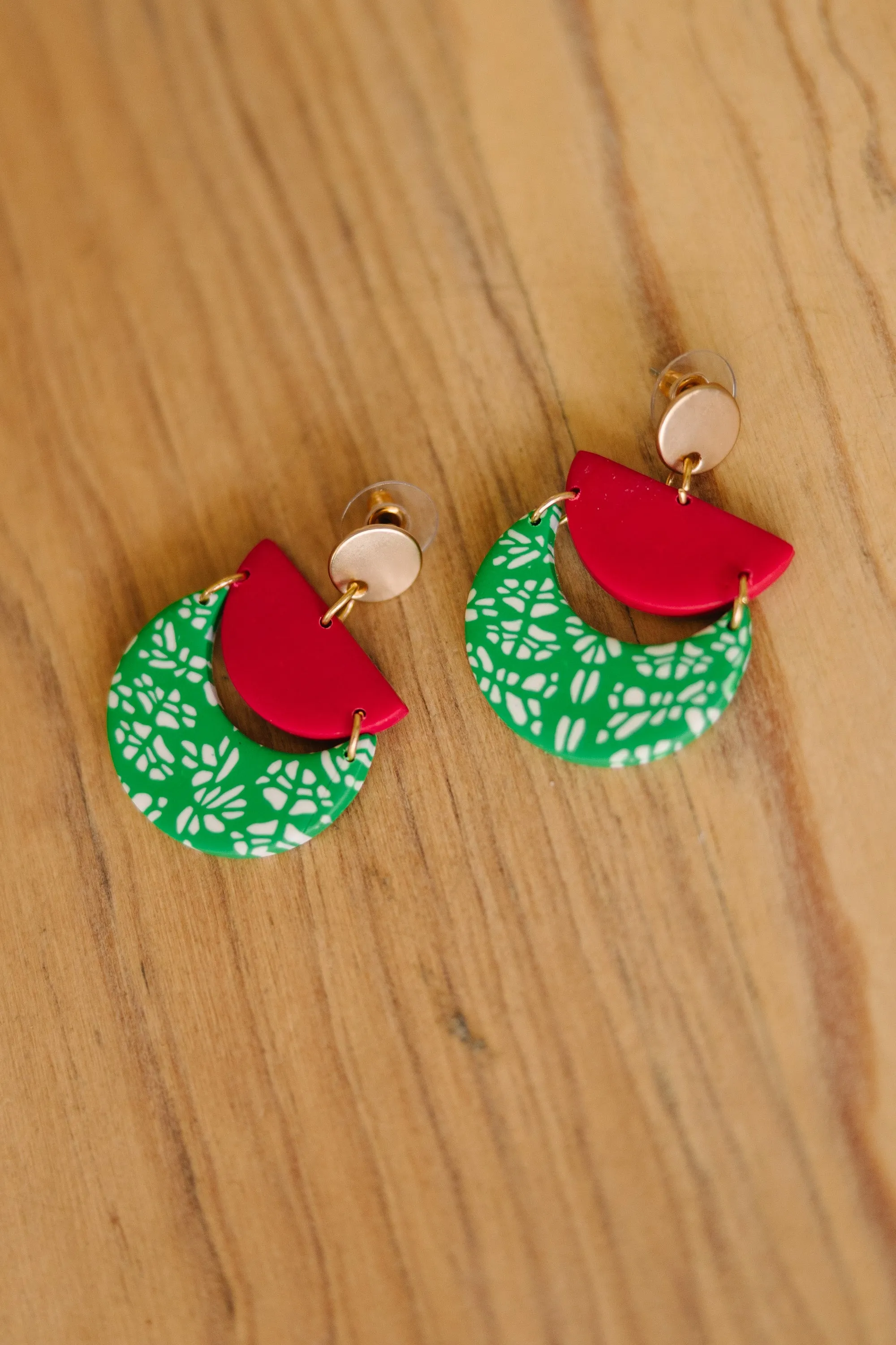Lost In The Wild Orange Earrings