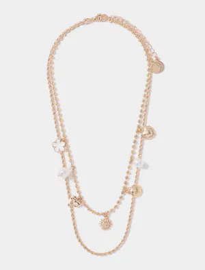Luca Layered Charm Necklace