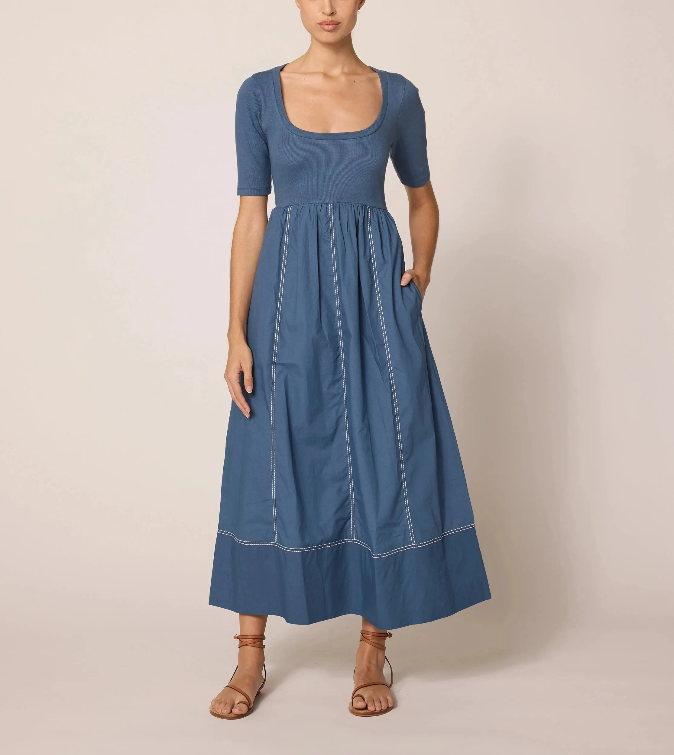 Luna Ankle Dress | Bluefin
