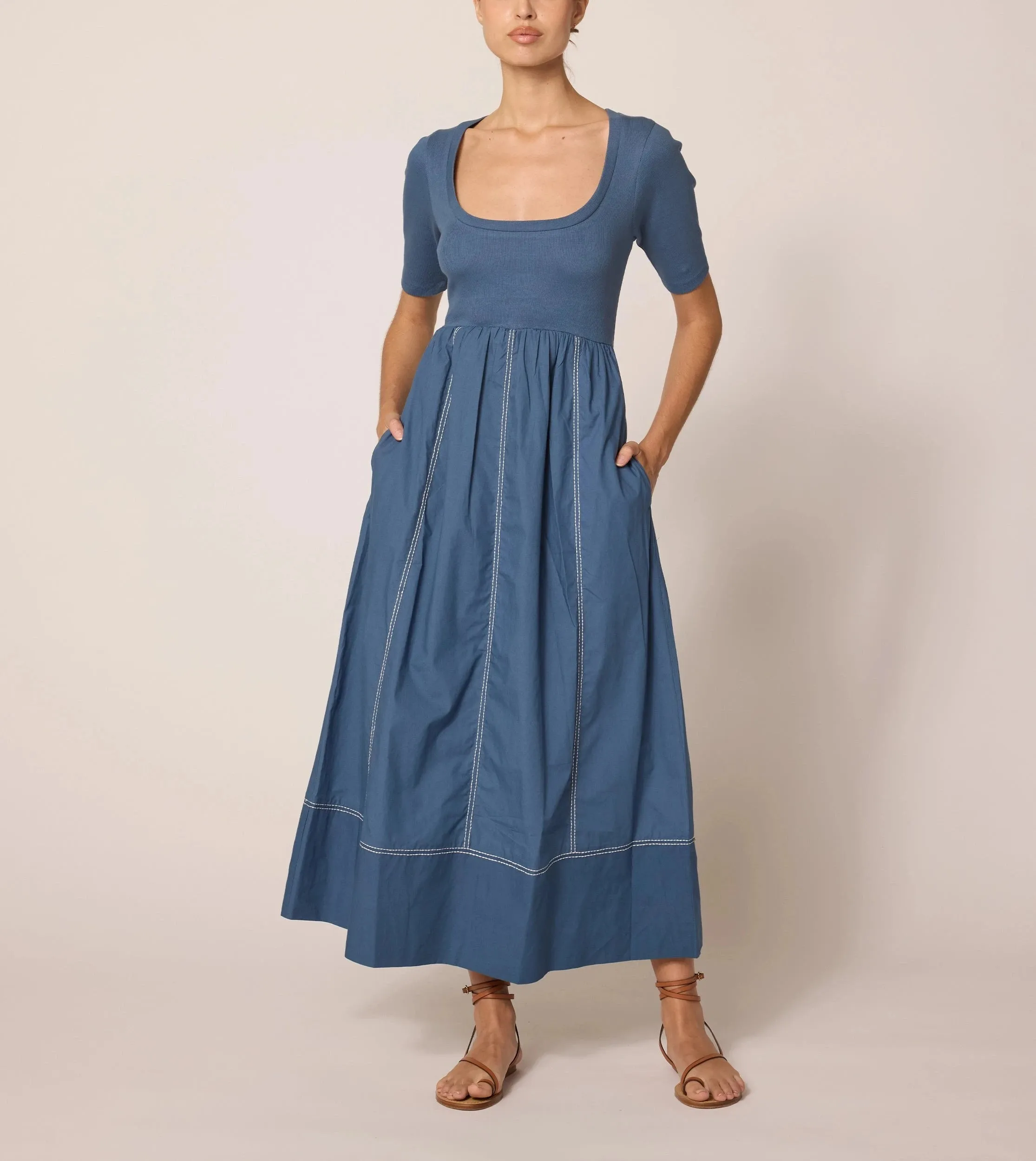 Luna Ankle Dress | Bluefin