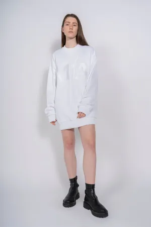 M'A EMBROIDERED JUMPER IN WHITE