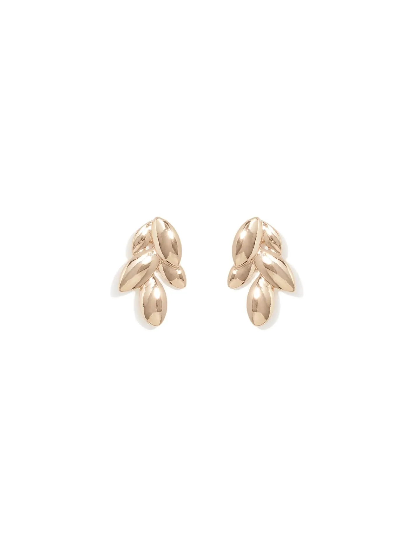 Marli Metal Leaf Earrings