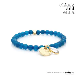 Mini Bright Blue Stone Bangin' Bracelet