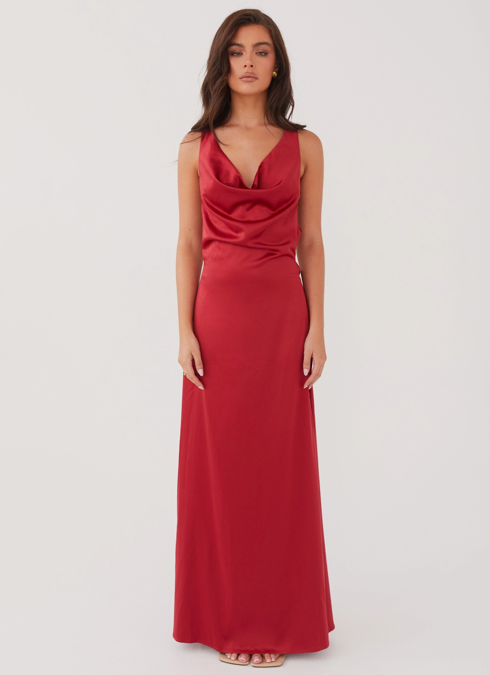 Musa Maxi Dress - Cherry Red
