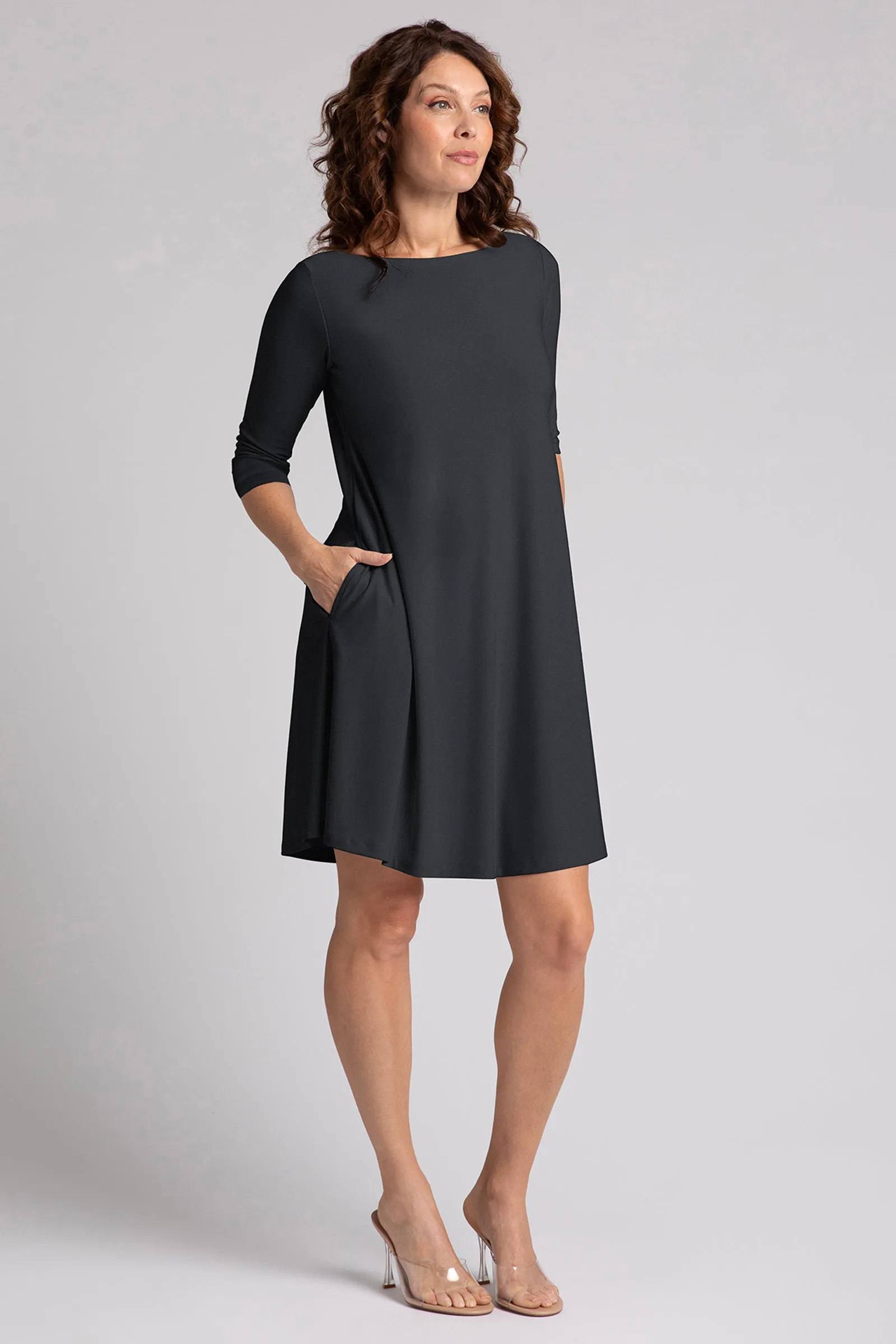 Nu Trapeze Dress | Graphite