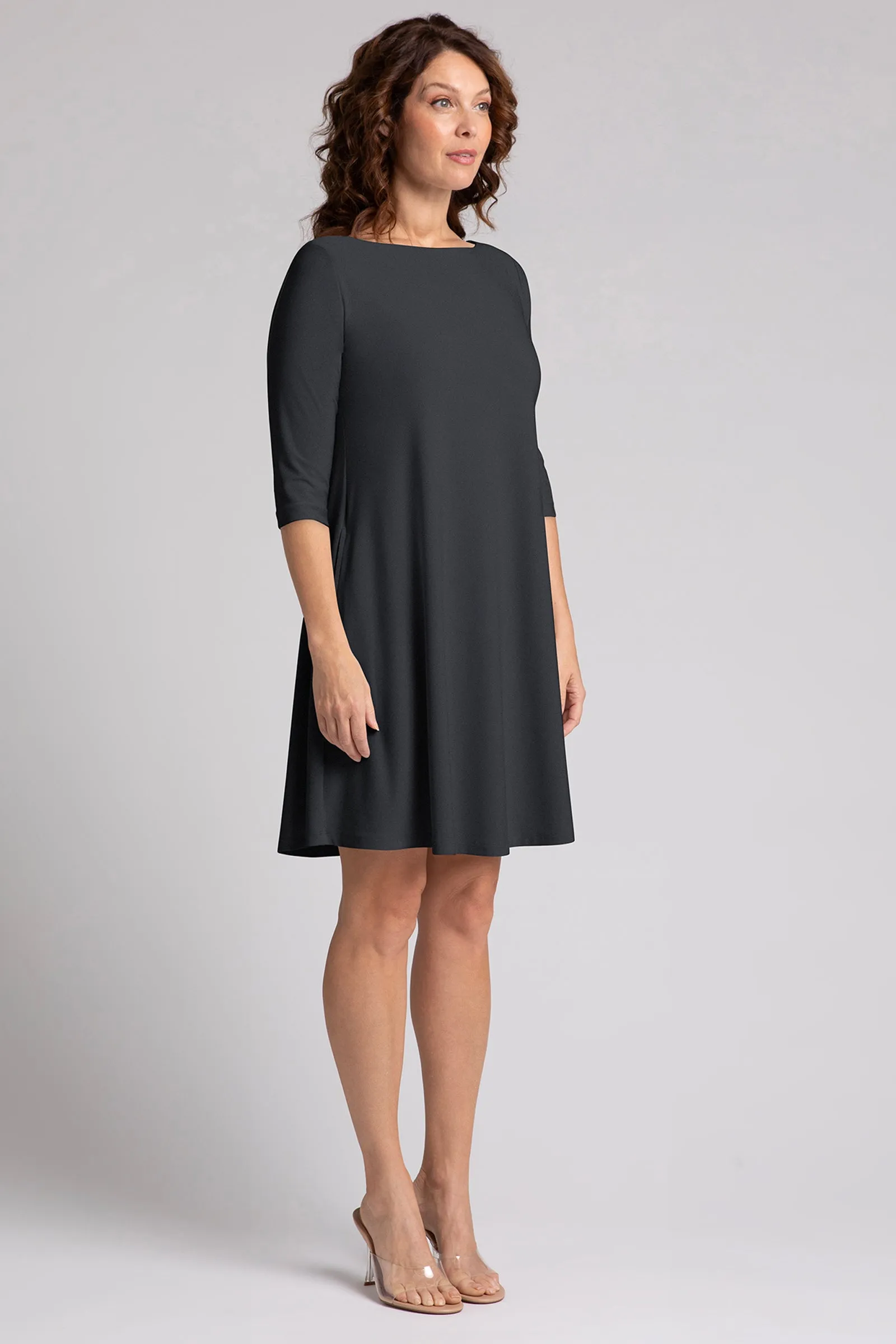 Nu Trapeze Dress | Graphite