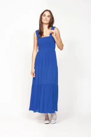 Piha Cobalt Tiered Maxi Dress