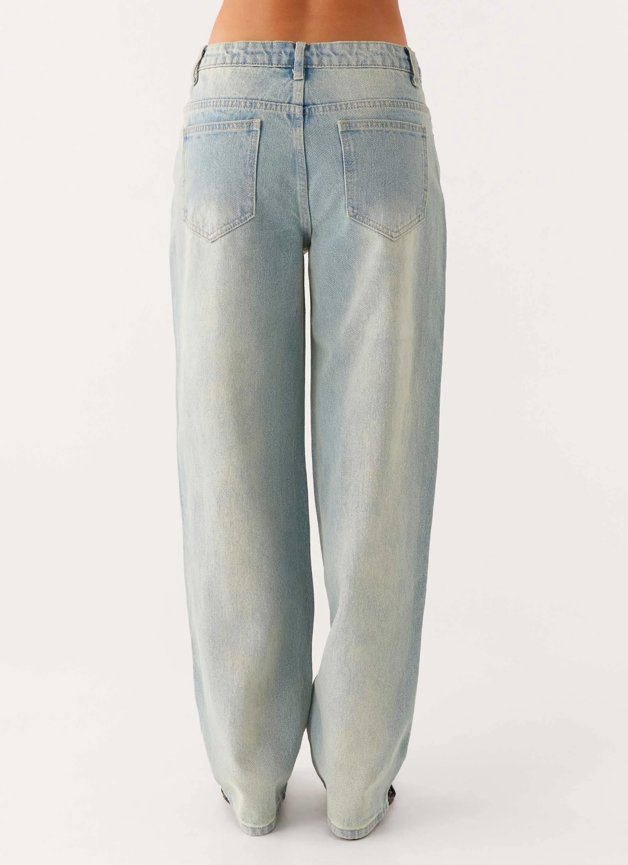 Poppy Low Rise Jeans - Vintage Denim