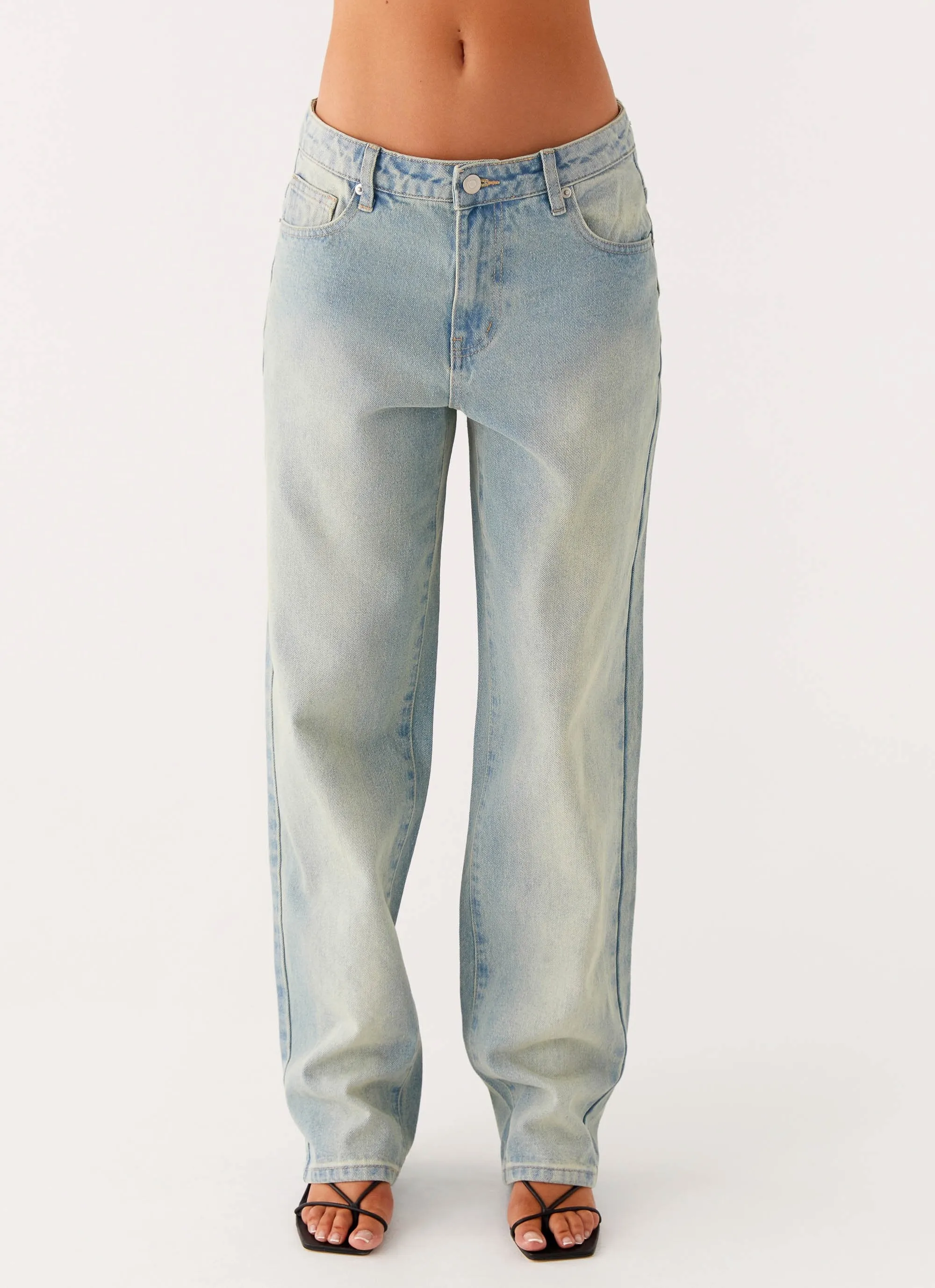 Poppy Low Rise Jeans - Vintage Denim
