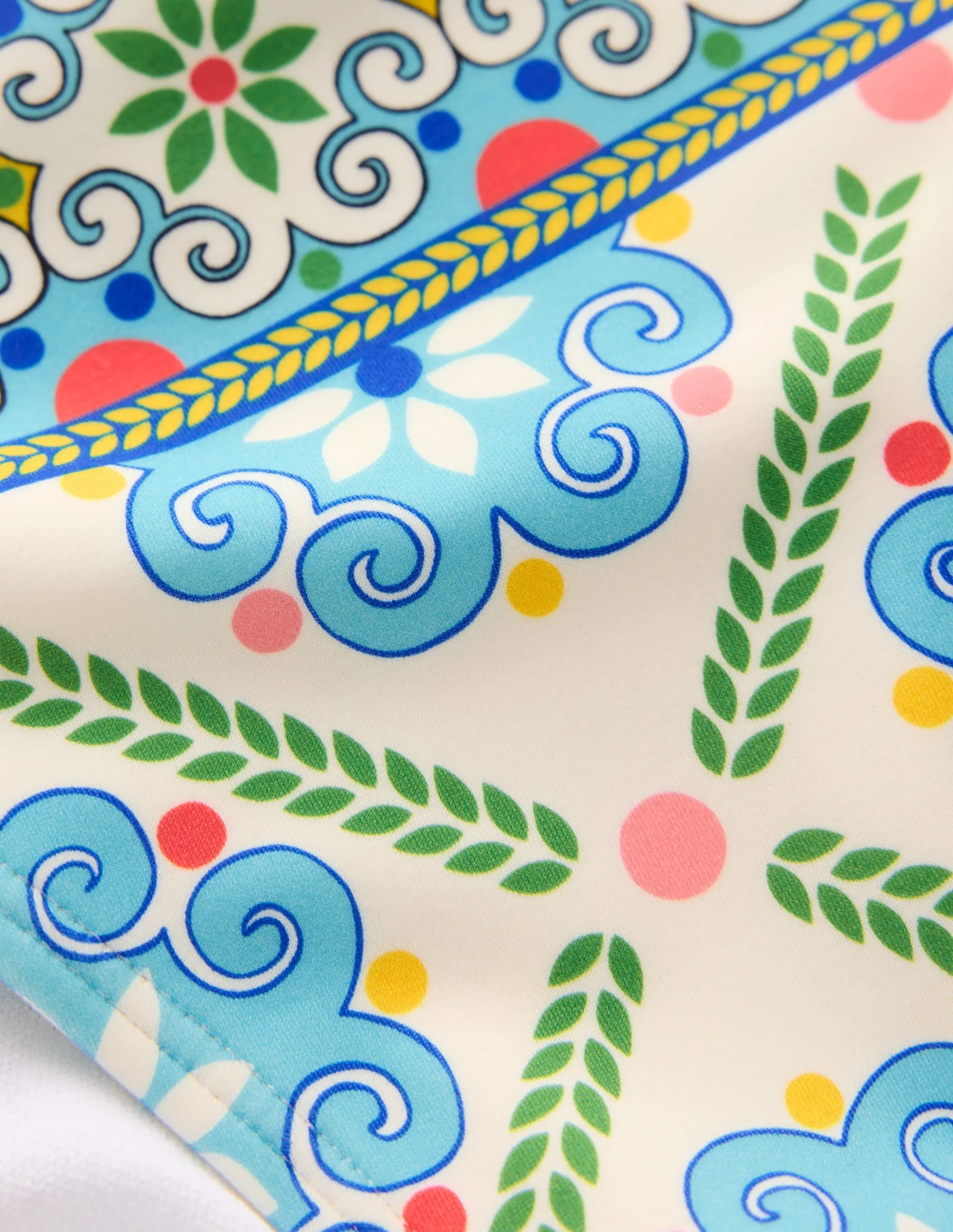 Porto Bikini Bottoms-Multi. Citrus Vine Tile