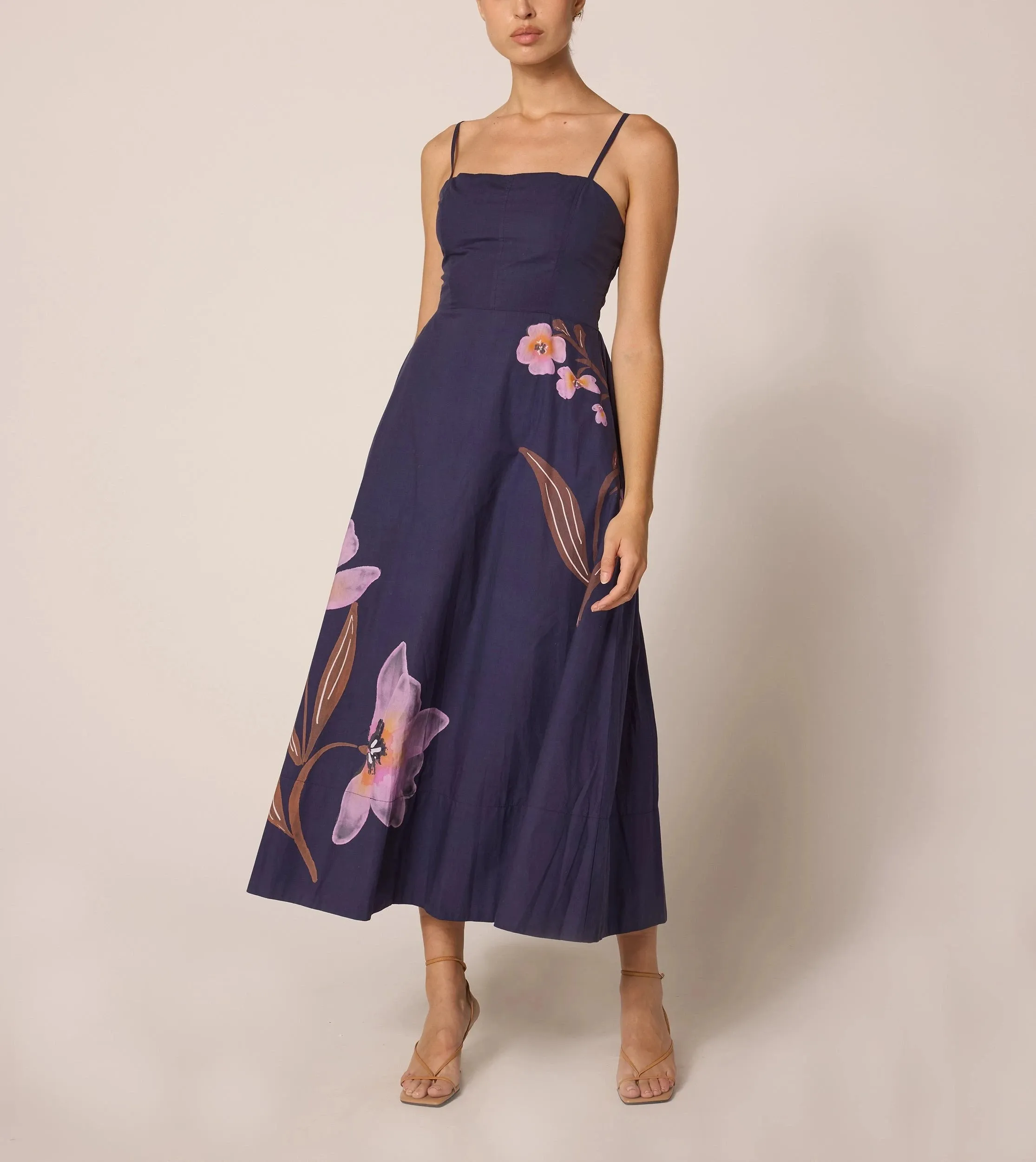 Riley Ankle Dress | Moresco Navy
