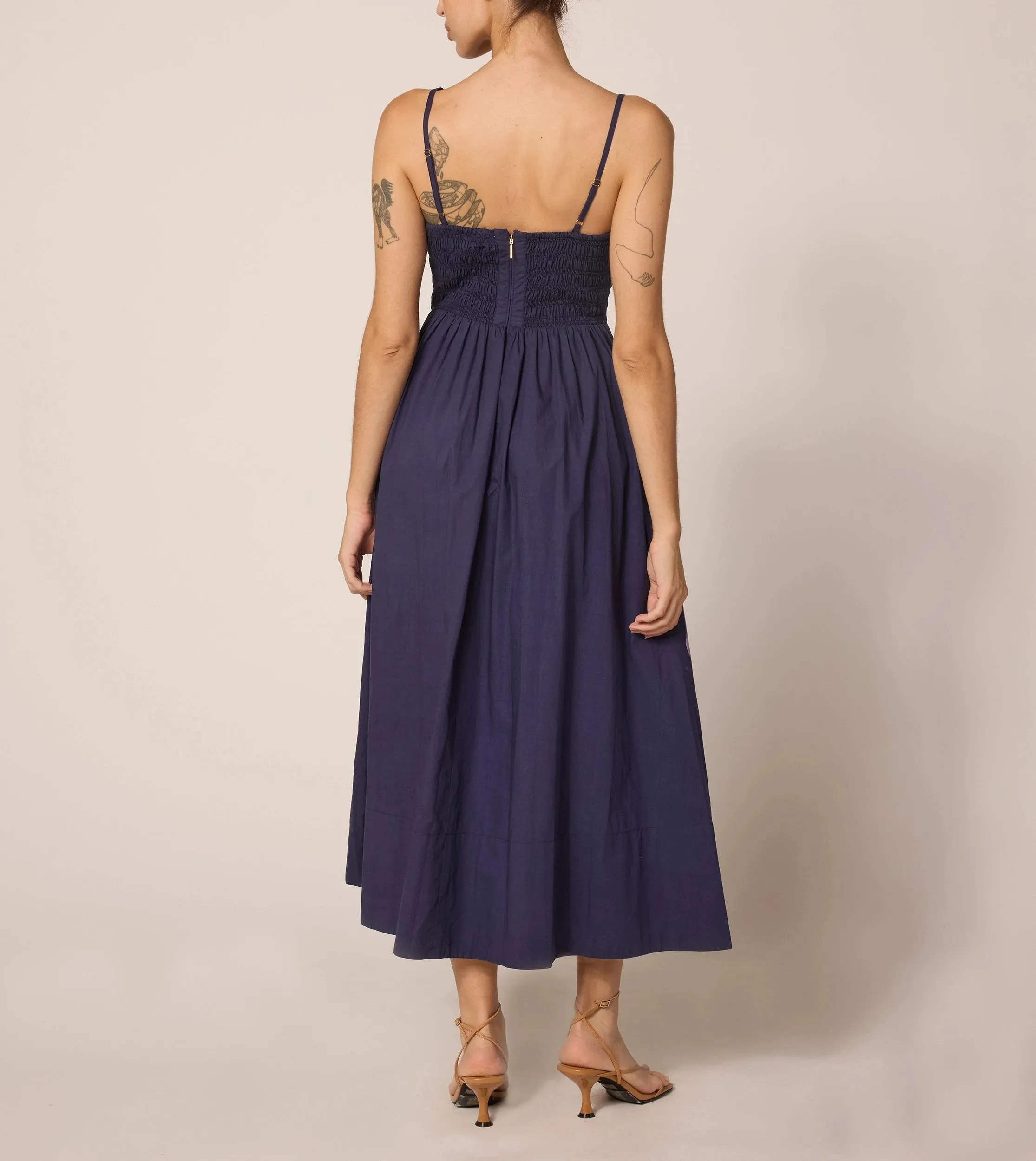 Riley Ankle Dress | Moresco Navy
