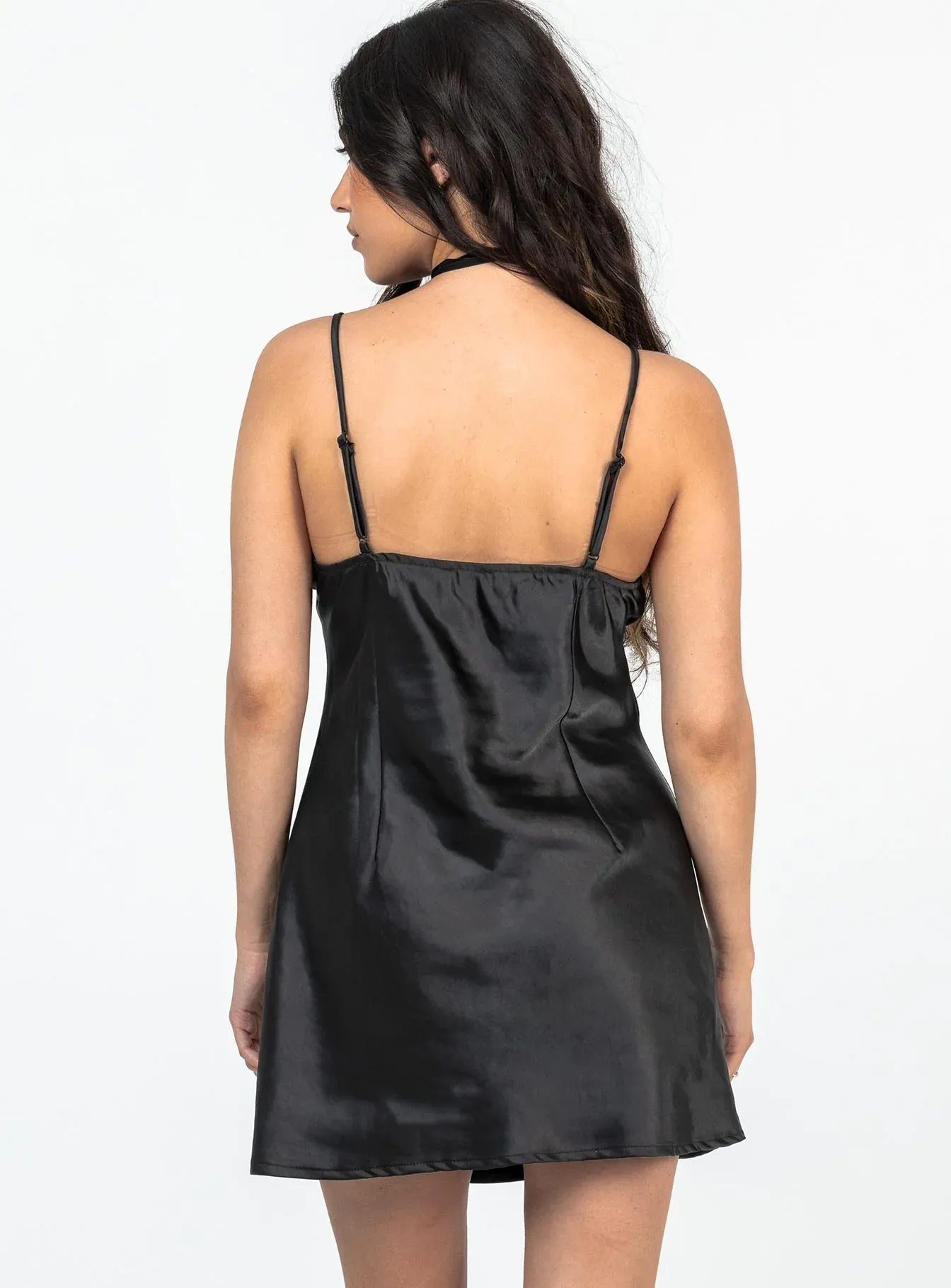 Roman Mini Dress Black Petite