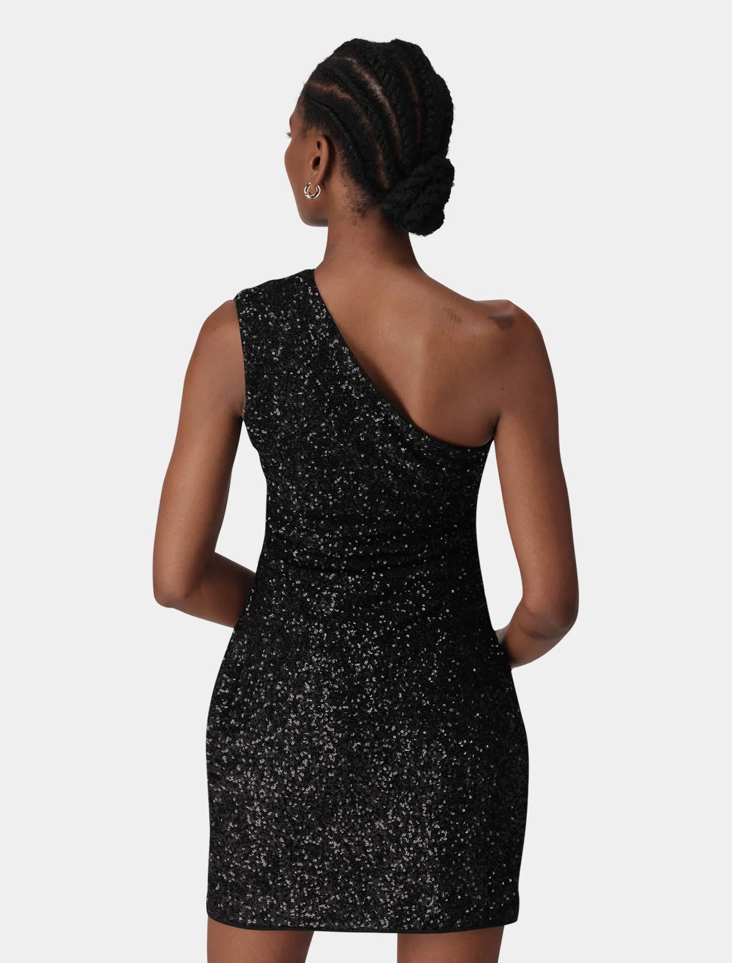 Rosalia Sequin Drape Mini Dress
