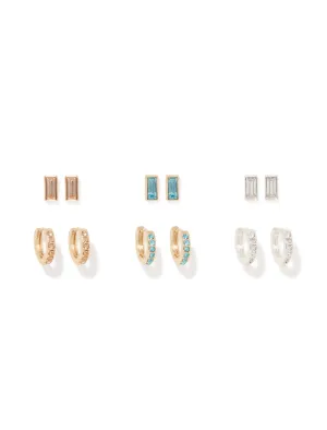 Sayla Stone Earrings Multi Pack