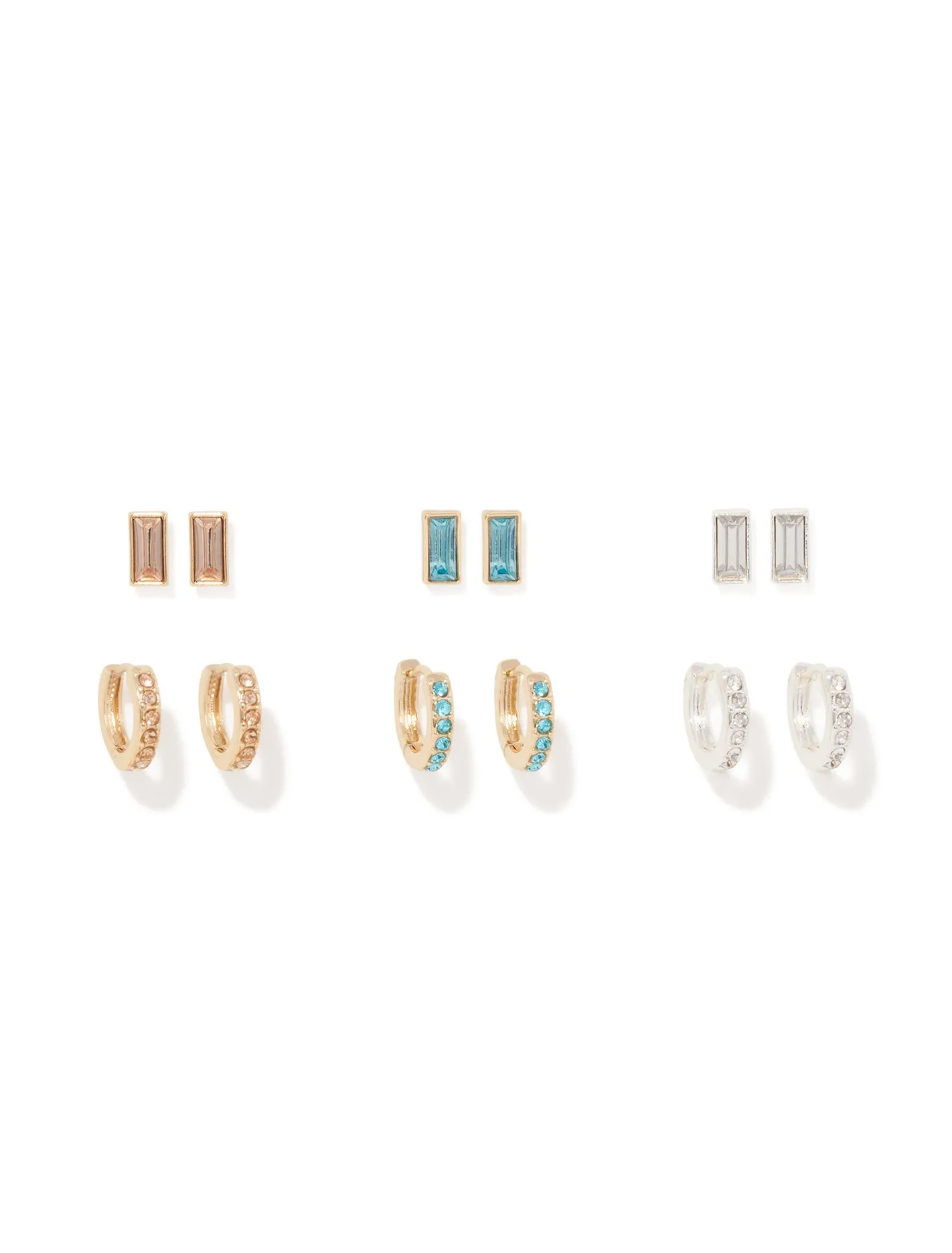 Sayla Stone Earrings Multi Pack