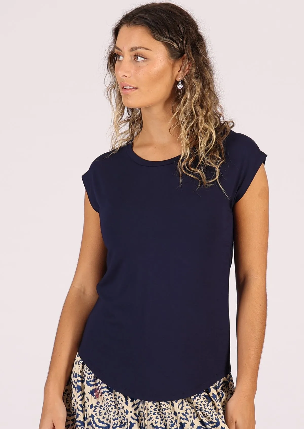Shell T-shirt Navy Blue